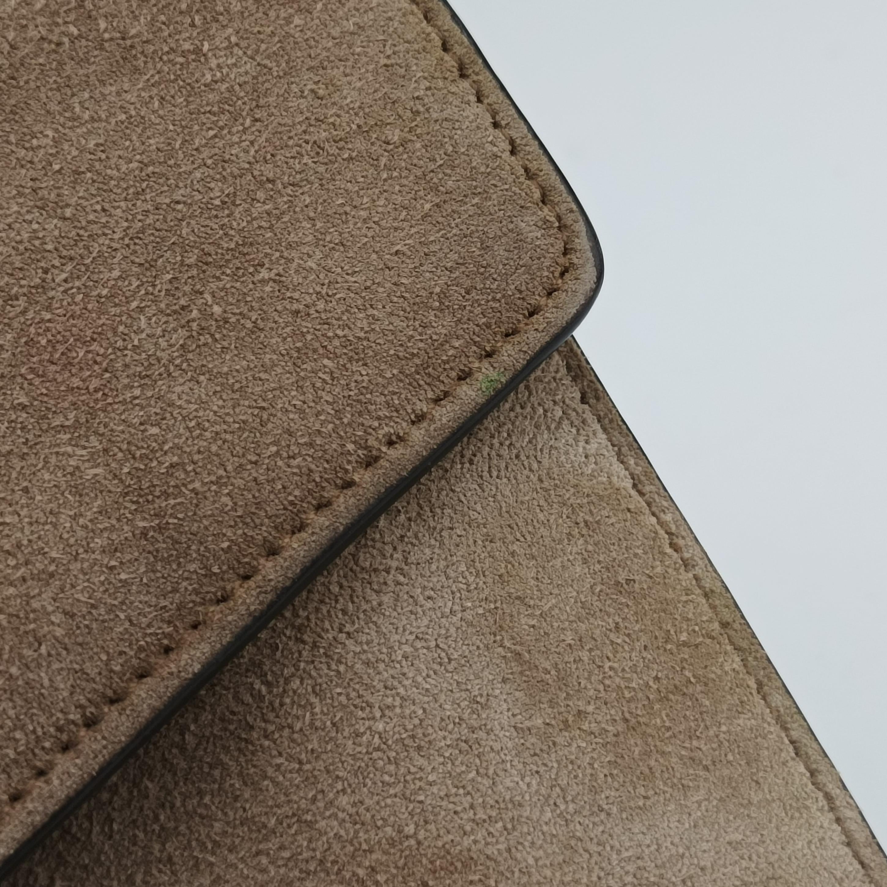 Pre-owned Gucci Dionysus Grey Suede 401231 shoulderbag | stylenewstar
