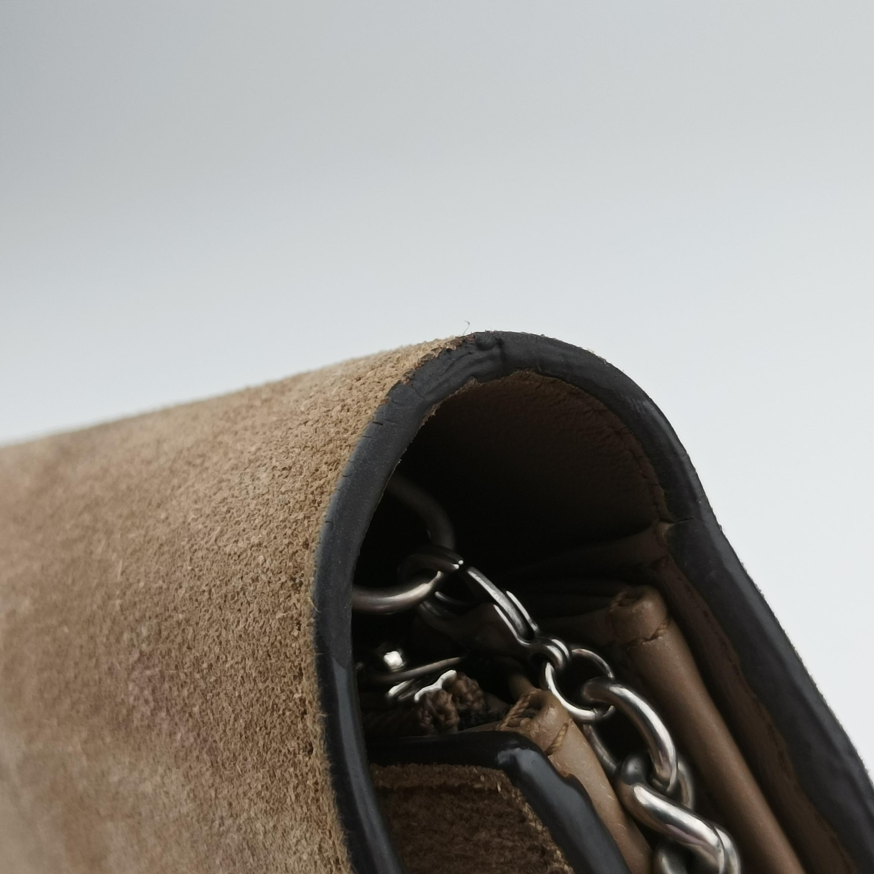 Pre-owned Gucci Dionysus Grey Suede 401231 shoulderbag | stylenewstar