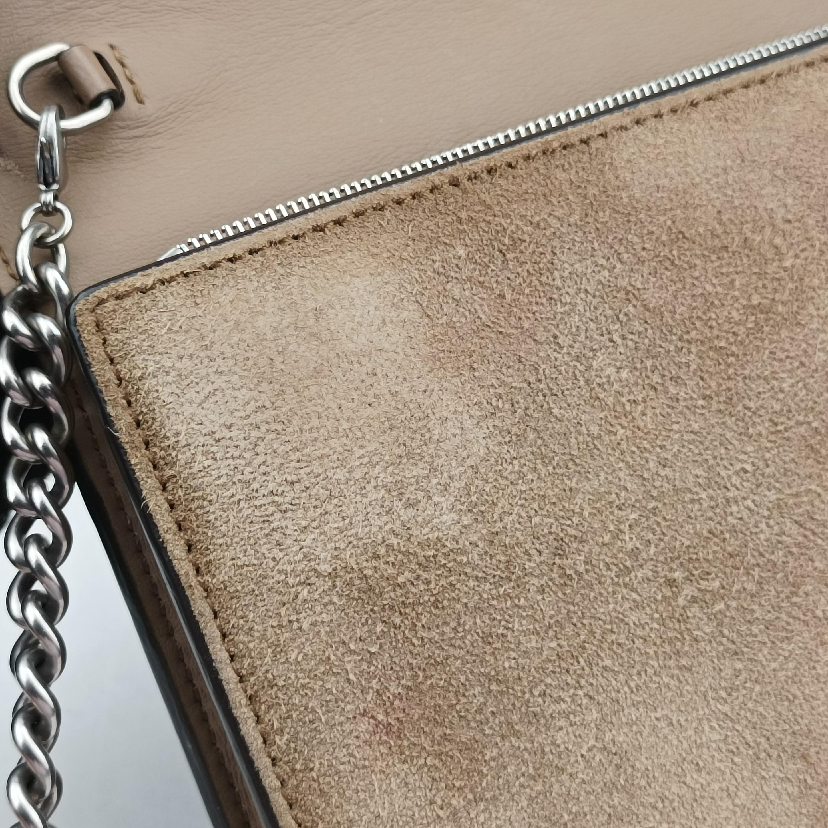 Pre-owned Gucci Dionysus Grey Suede 401231 shoulderbag | stylenewstar