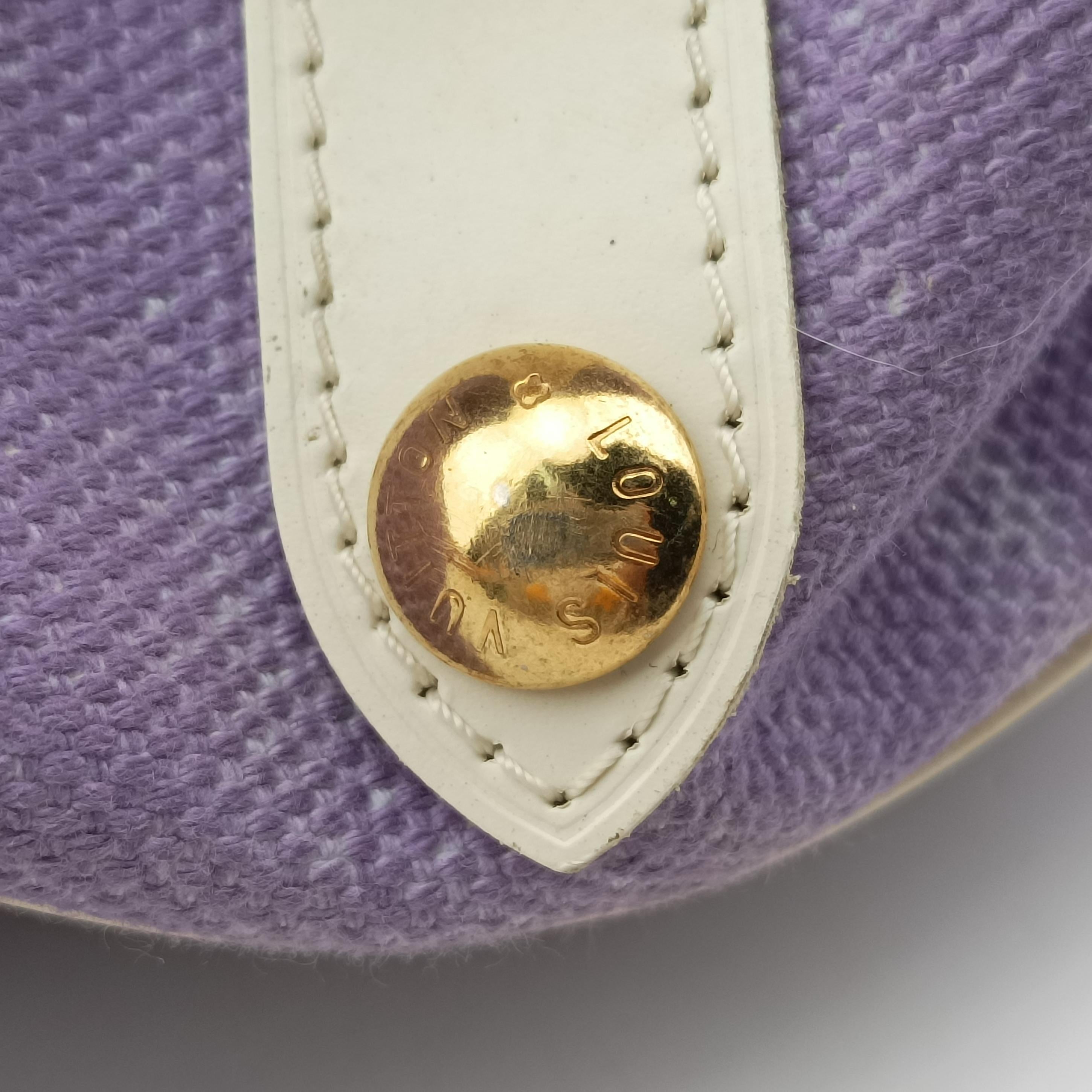 Pre-owned Louis Vuitton 2009 Cruise Galliera Riviera GM White × Purple × Red × Yellow Canvas × Leather M95805 shoulderbag | stylenewstar