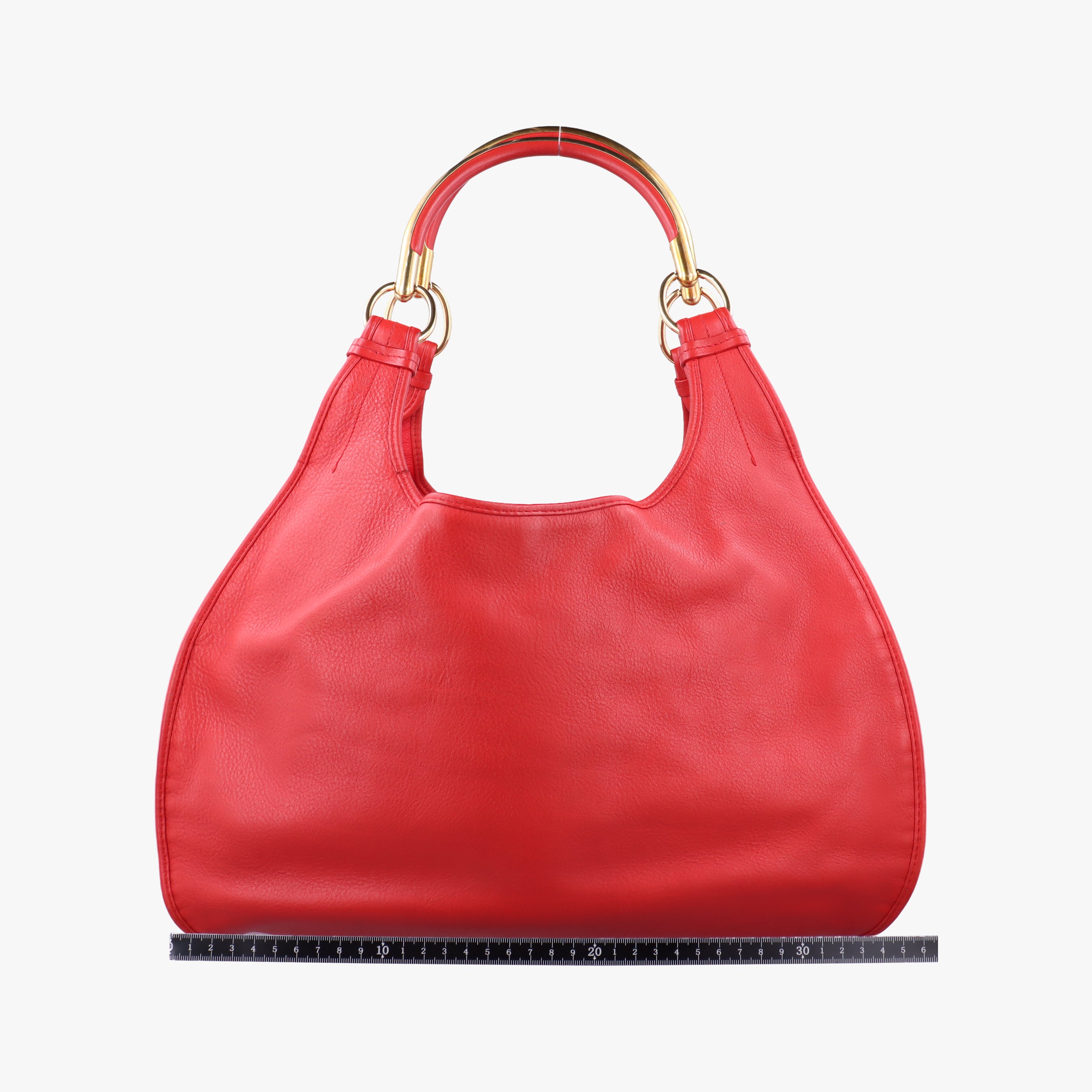 Pre-owned Christian Dior Bejeweled Hobo Red leather  handbag | stylenewstar