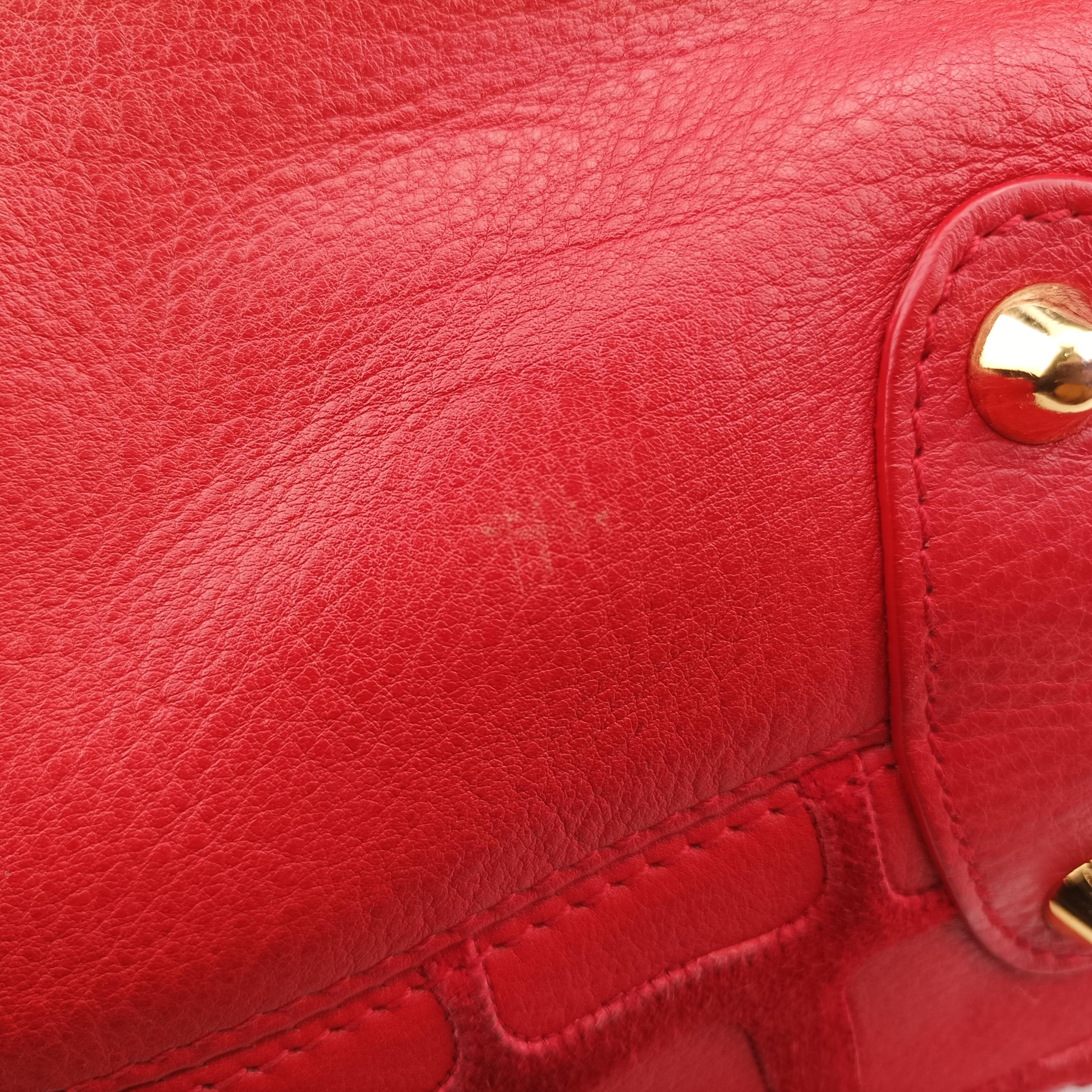 Pre-owned Christian Dior Bejeweled Hobo Red leather  handbag | stylenewstar