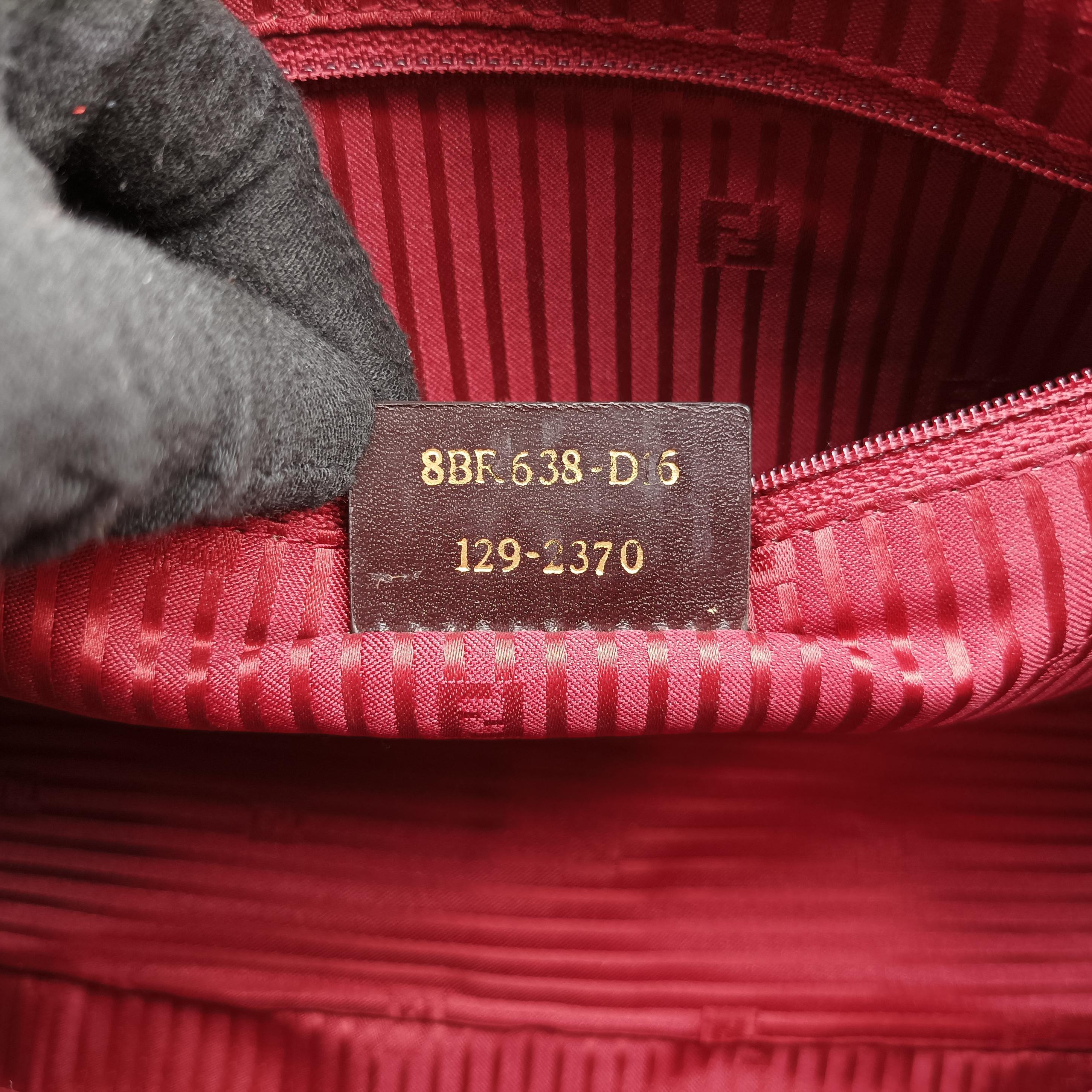 Pre-owned Fendi Big Mamma Baguette Red Leather 8BR638 handbag | stylenewstar
