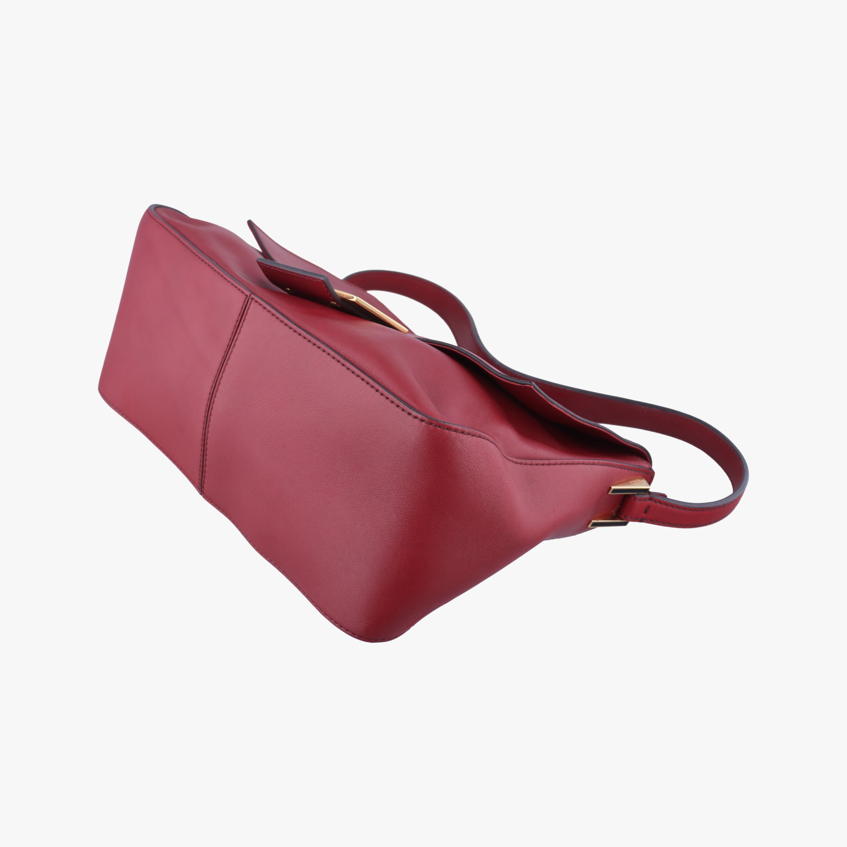 Pre-owned Fendi Big Mamma Baguette Red Leather 8BR638 handbag | stylenewstar