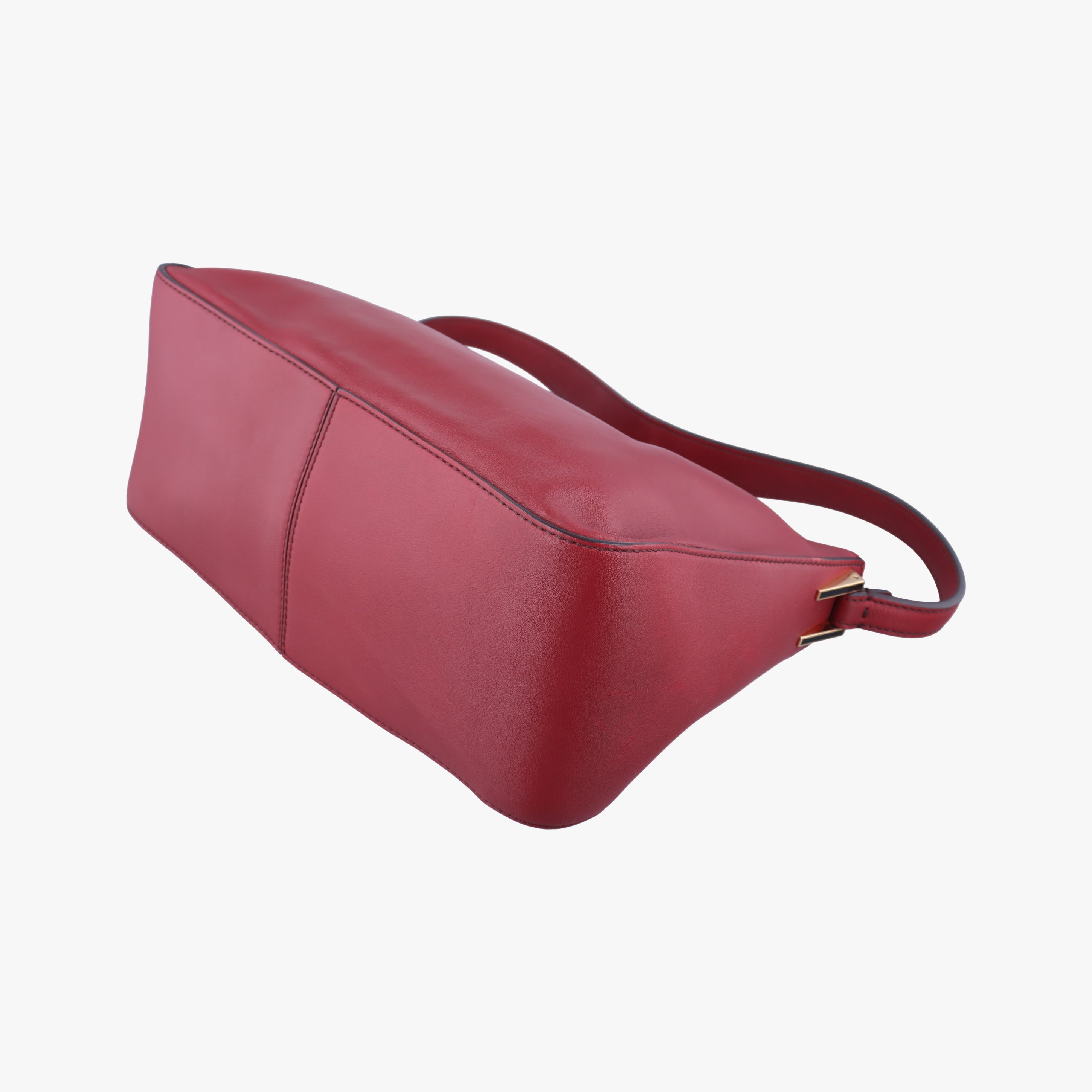 Pre-owned Fendi Big Mamma Baguette Red Leather 8BR638 handbag | stylenewstar