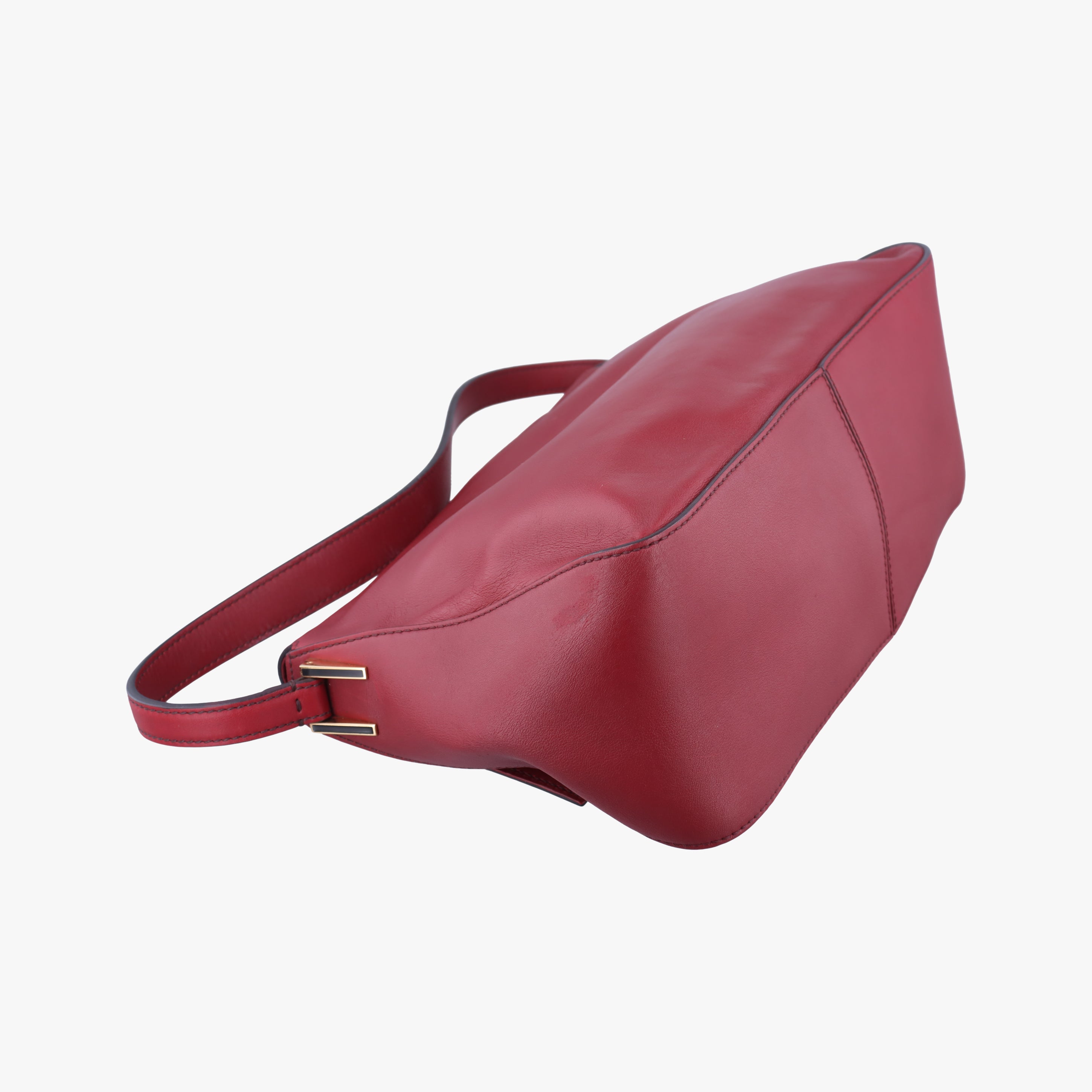 Pre-owned Fendi Big Mamma Baguette Red Leather 8BR638 handbag | stylenewstar