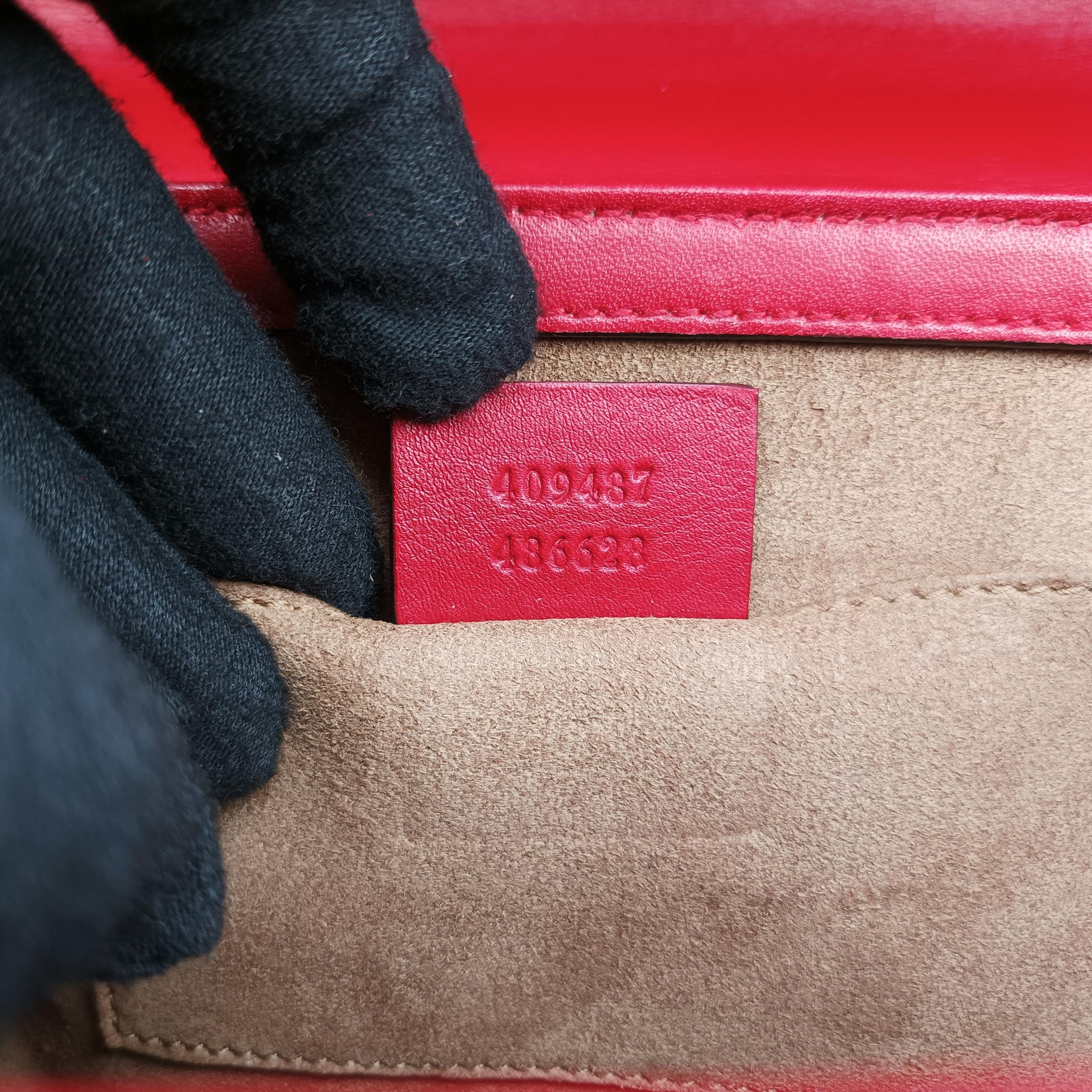 Secondhand Gucci Padlock beige×red×pink PVC coated canvas×Leather 409487 shoulderbag | stylenewstar