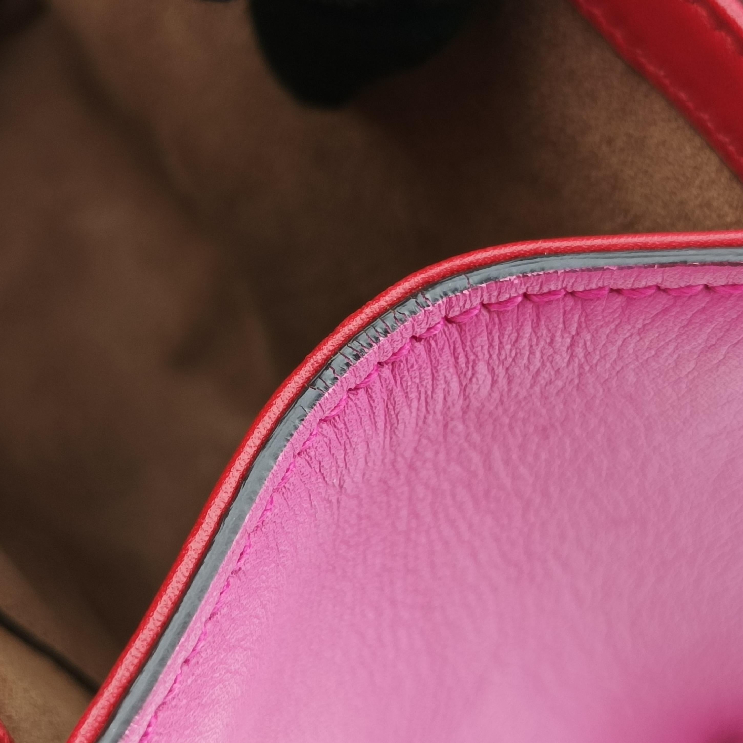 Secondhand Gucci Padlock beige×red×pink PVC coated canvas×Leather 409487 shoulderbag | stylenewstar