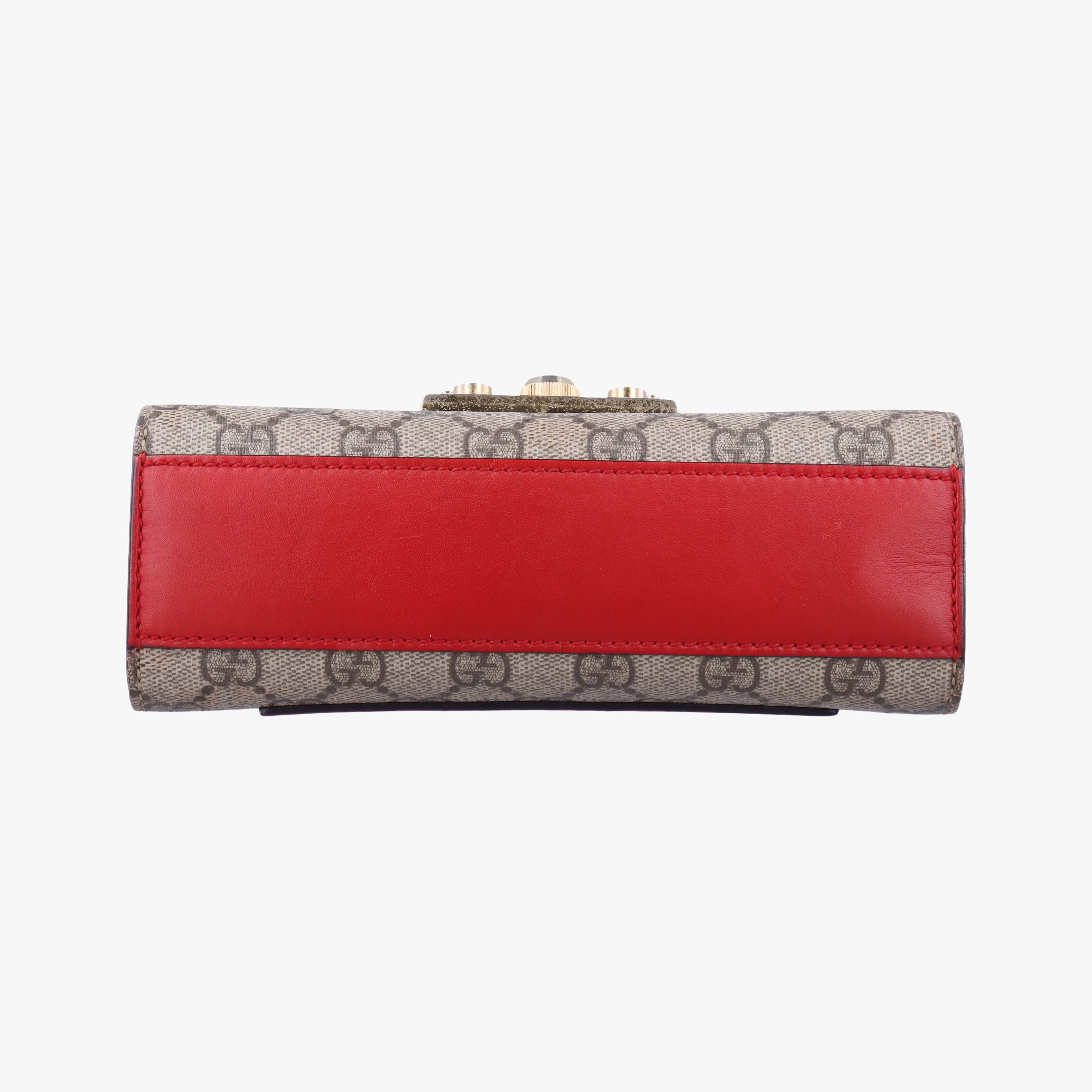 Secondhand Gucci Padlock beige×red×pink PVC coated canvas×Leather 409487 shoulderbag | stylenewstar