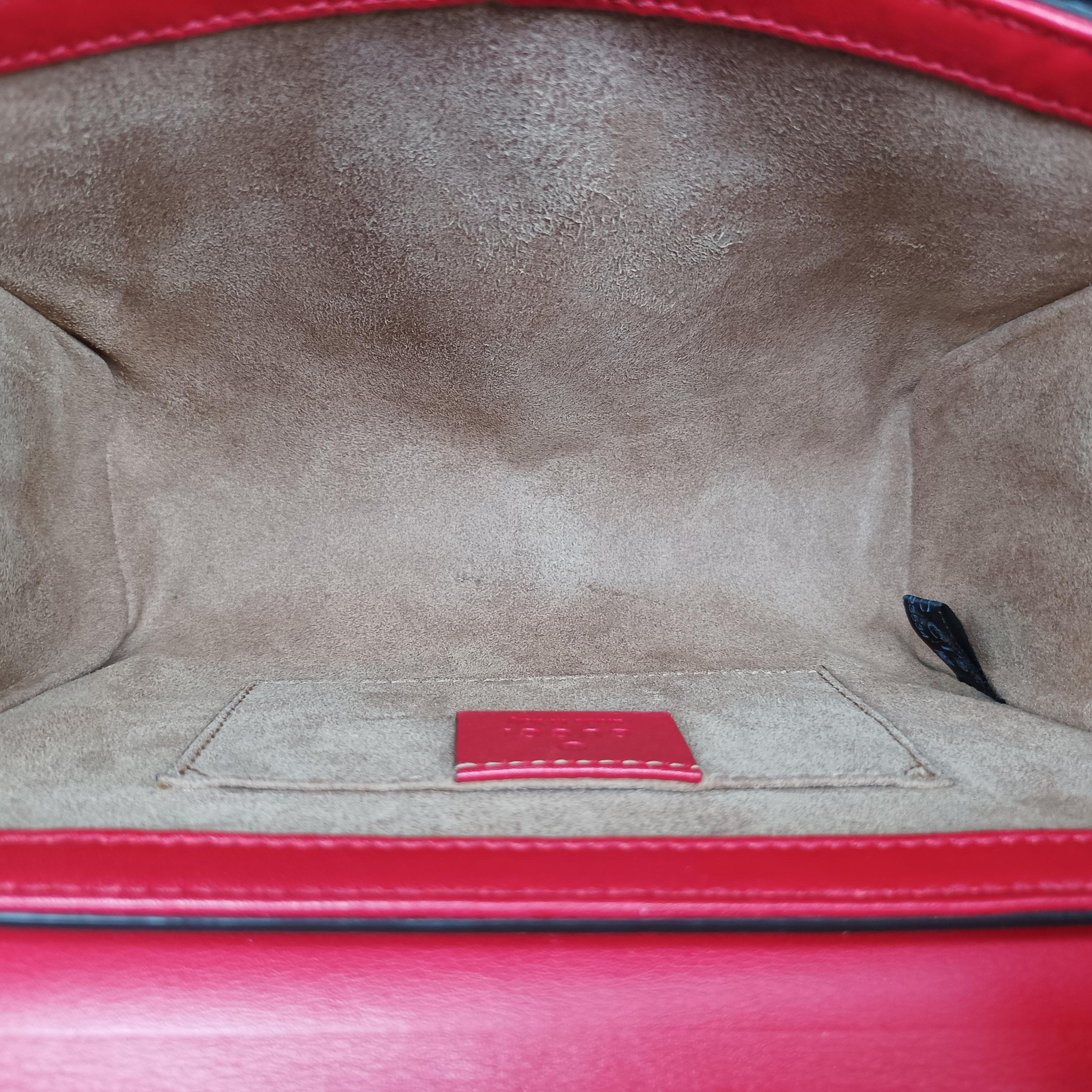 Secondhand Gucci Padlock beige×red×pink PVC coated canvas×Leather 409487 shoulderbag | stylenewstar