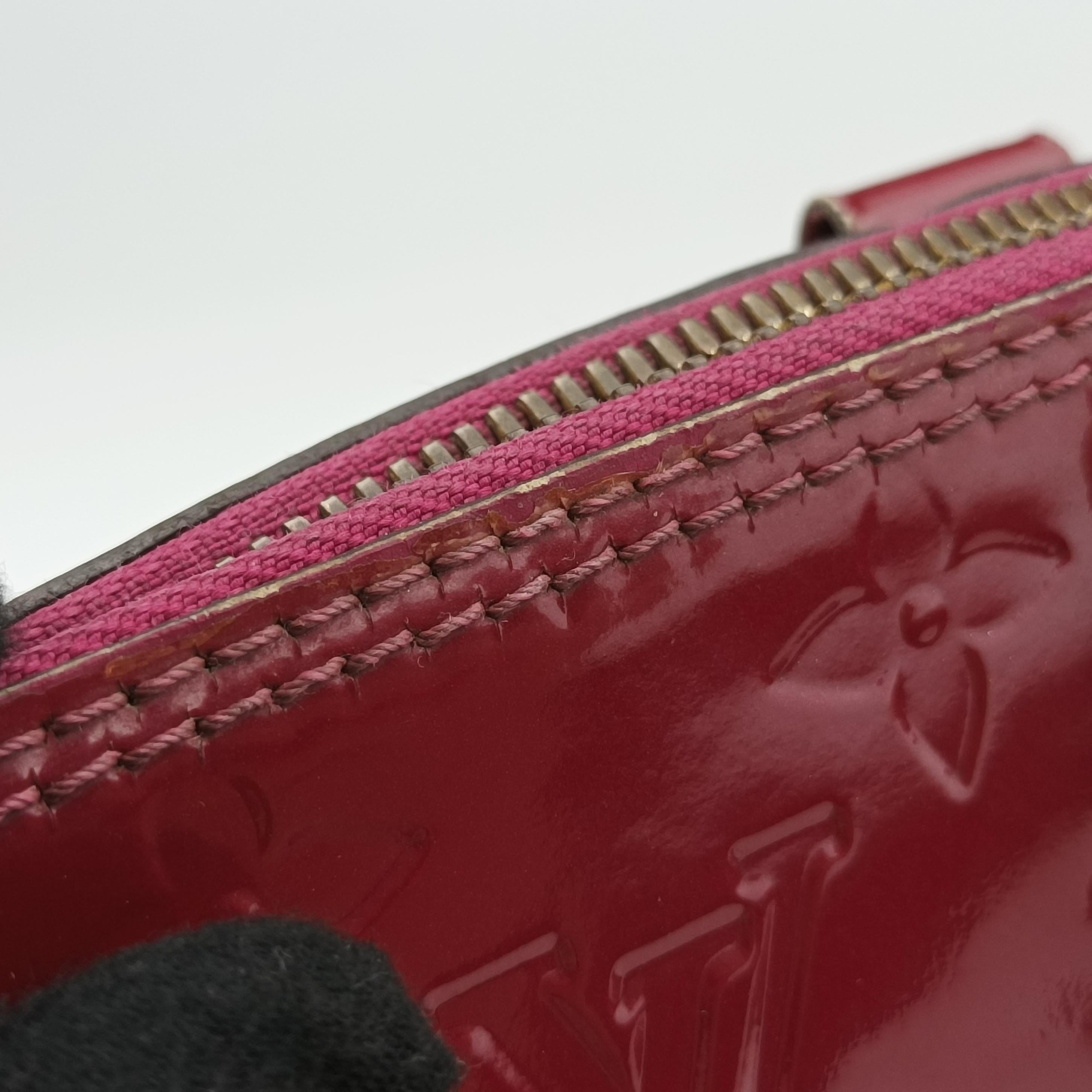 Pre-owned Louis Vuitton Alma BB CERISE Vernis M90174 shoulderbag | stylenewstar