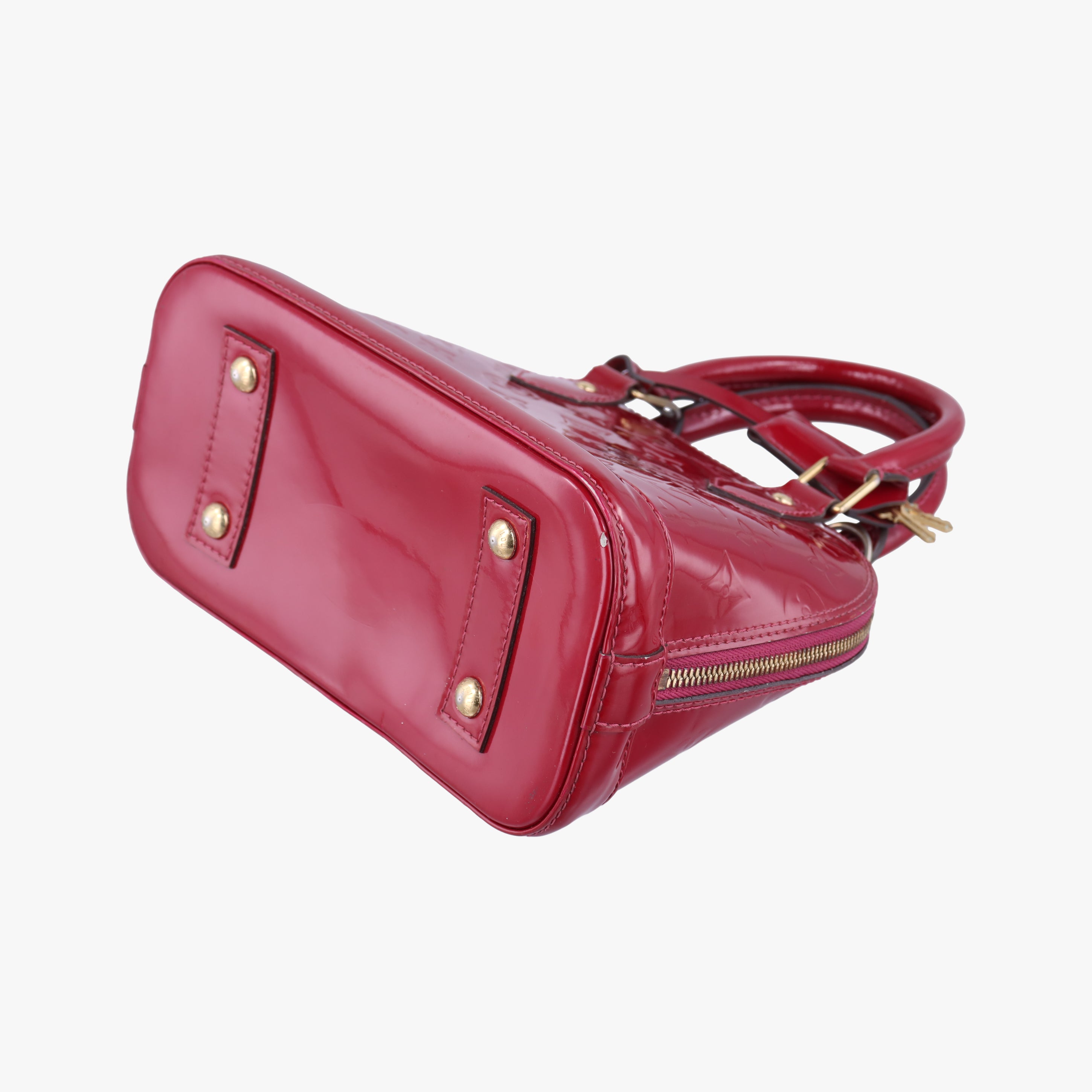 Pre-owned Louis Vuitton Alma BB CERISE Vernis M90174 shoulderbag | stylenewstar
