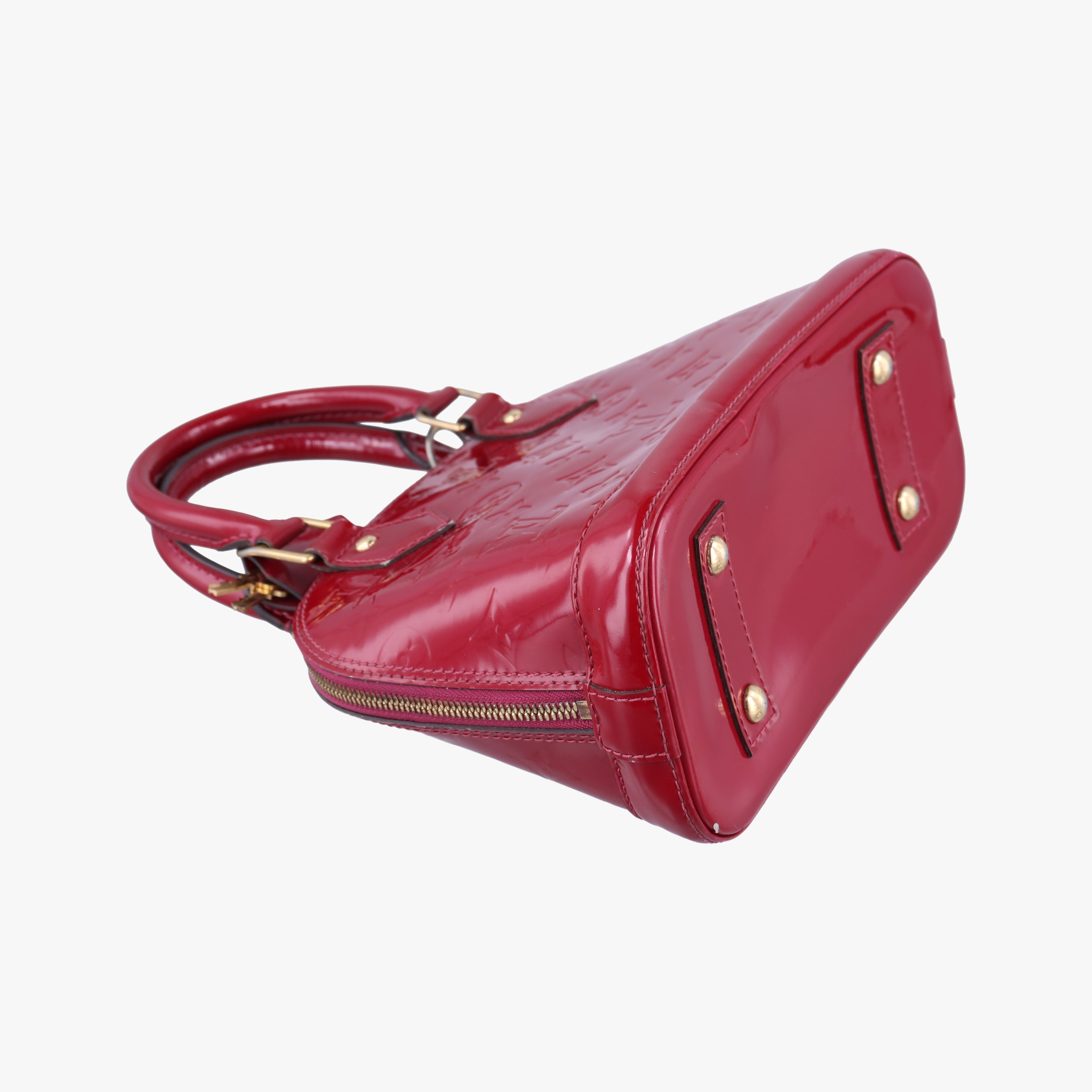 Pre-owned Louis Vuitton Alma BB CERISE Vernis M90174 shoulderbag | stylenewstar