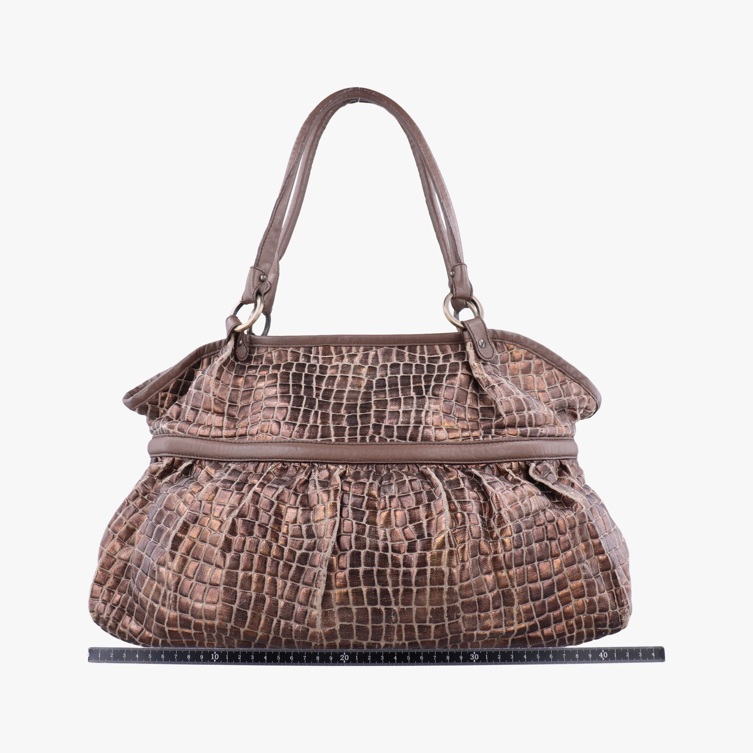 Vintage Fendi Zucca Print Brown fabric 8BH186 shoulderbag | stylenewstar
