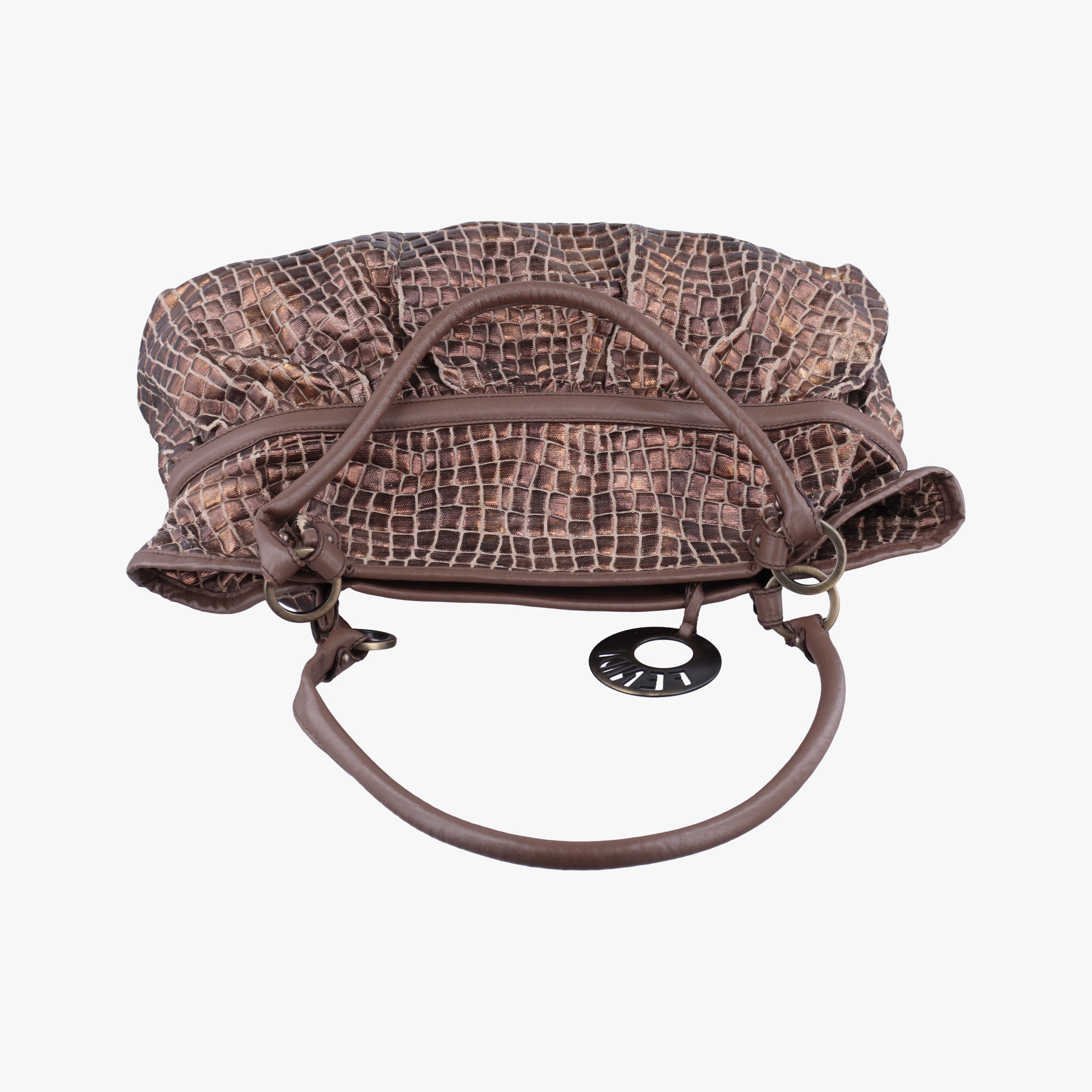 Vintage Fendi Zucca Print Brown fabric 8BH186 shoulderbag | stylenewstar