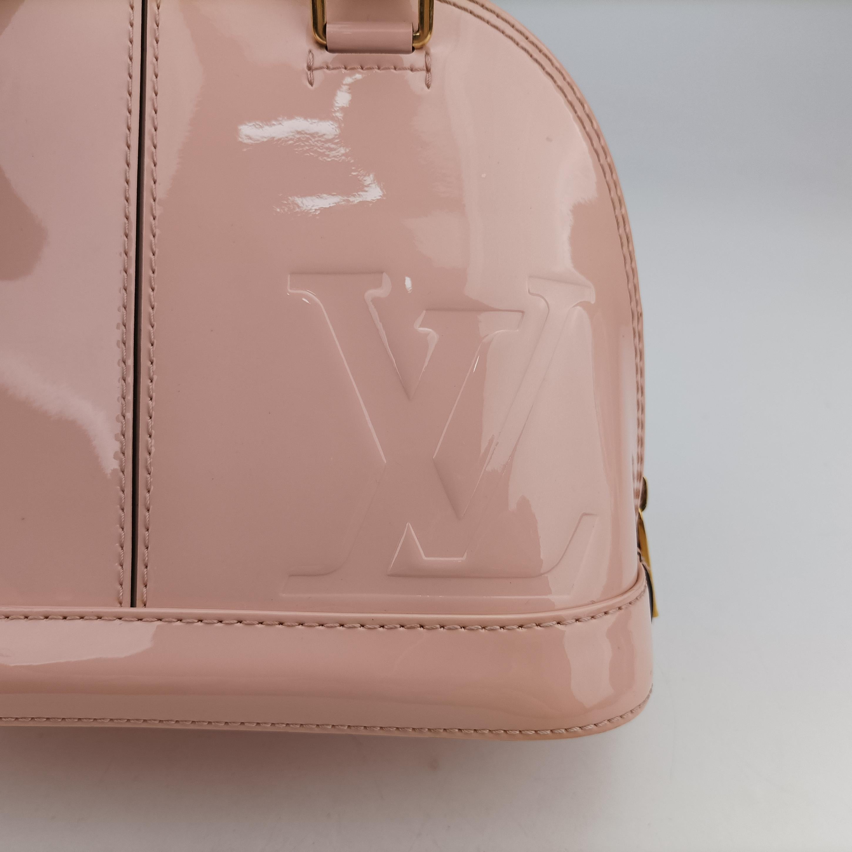 Secondhand Louis Vuitton Alma BB ROSE BALLERIN Vernis M51949 shoulderbag | stylenewstar