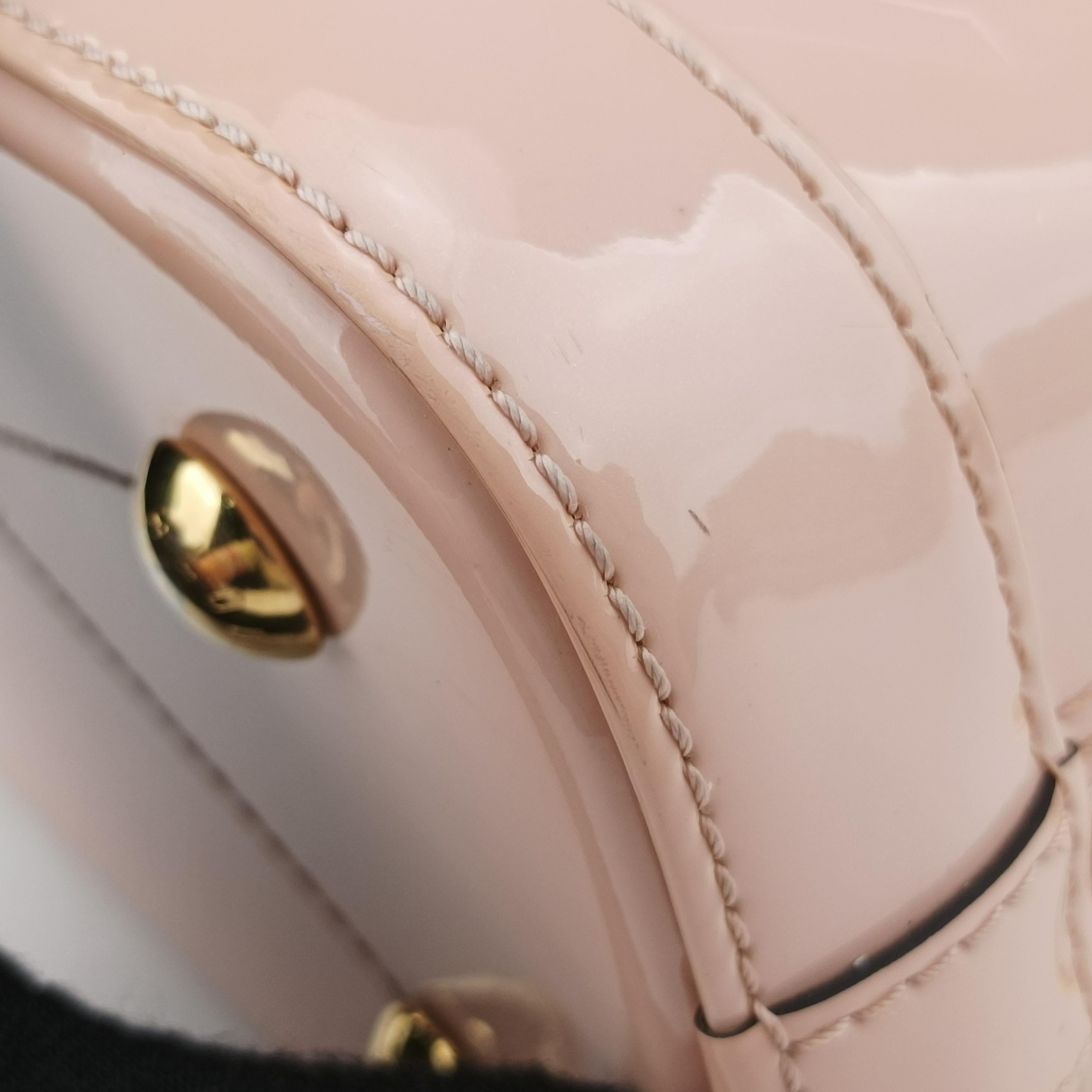 Secondhand Louis Vuitton Alma BB ROSE BALLERIN Vernis M51949 shoulderbag | stylenewstar