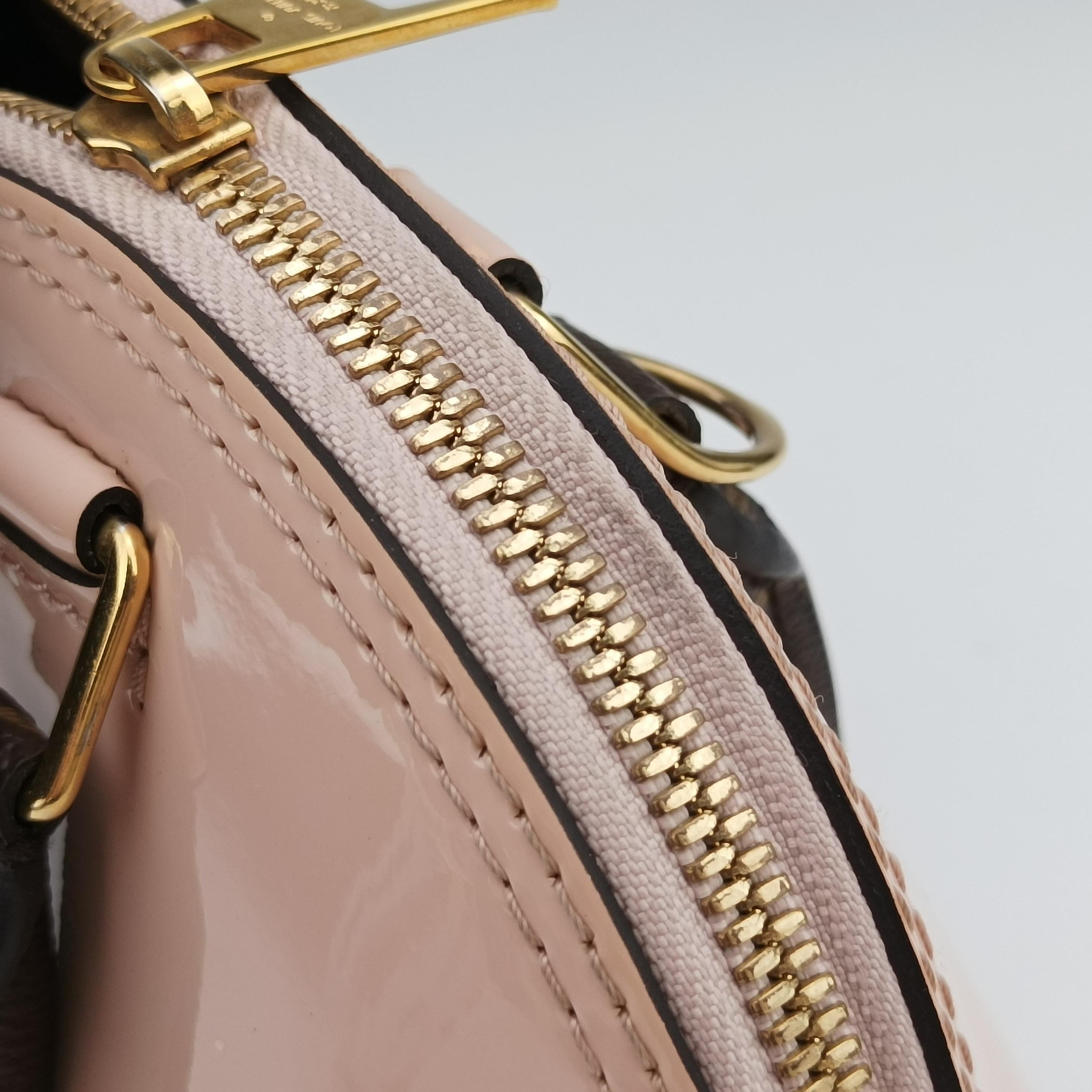 Secondhand Louis Vuitton Alma BB ROSE BALLERIN Vernis M51949 shoulderbag | stylenewstar