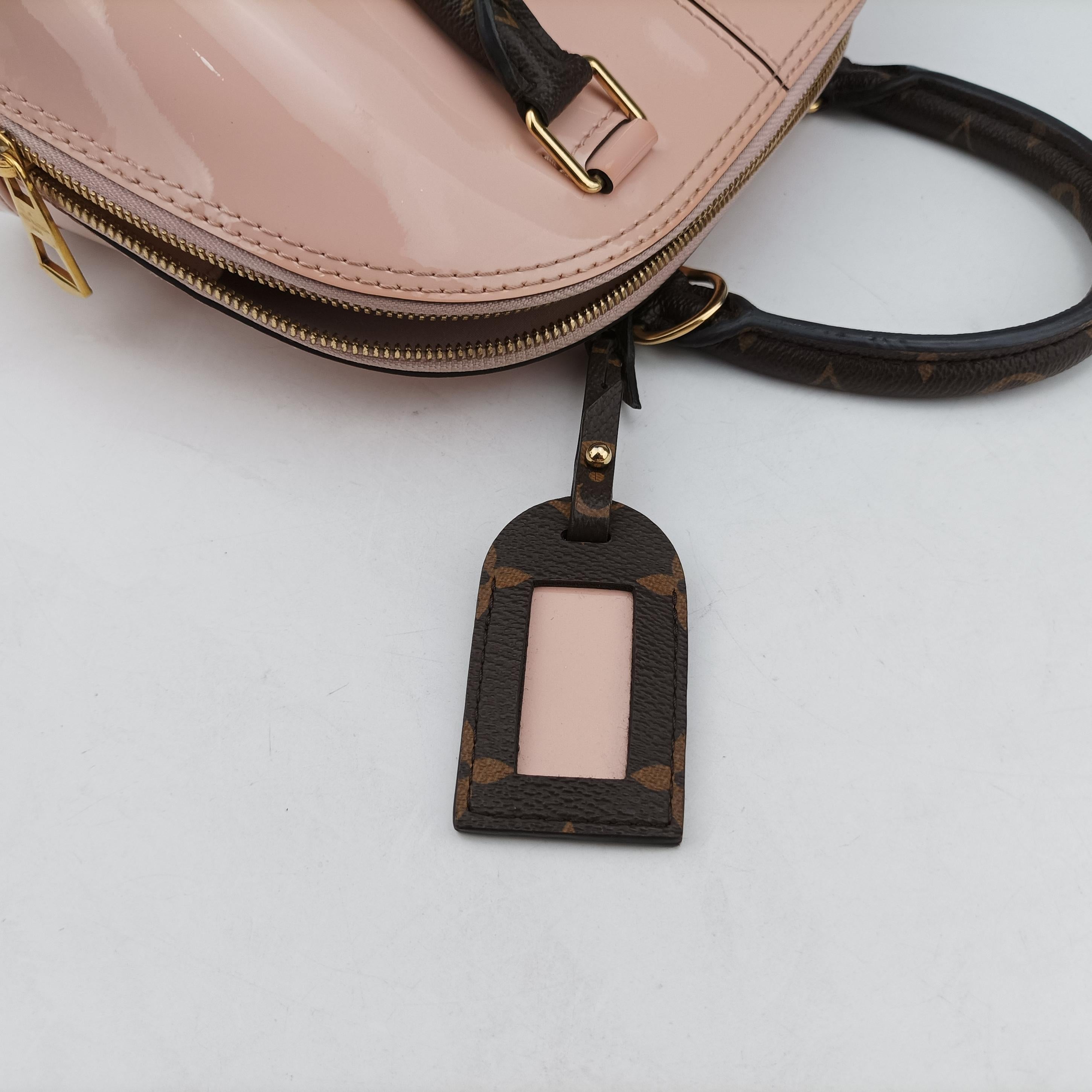 Secondhand Louis Vuitton Alma BB ROSE BALLERIN Vernis M51949 shoulderbag | stylenewstar