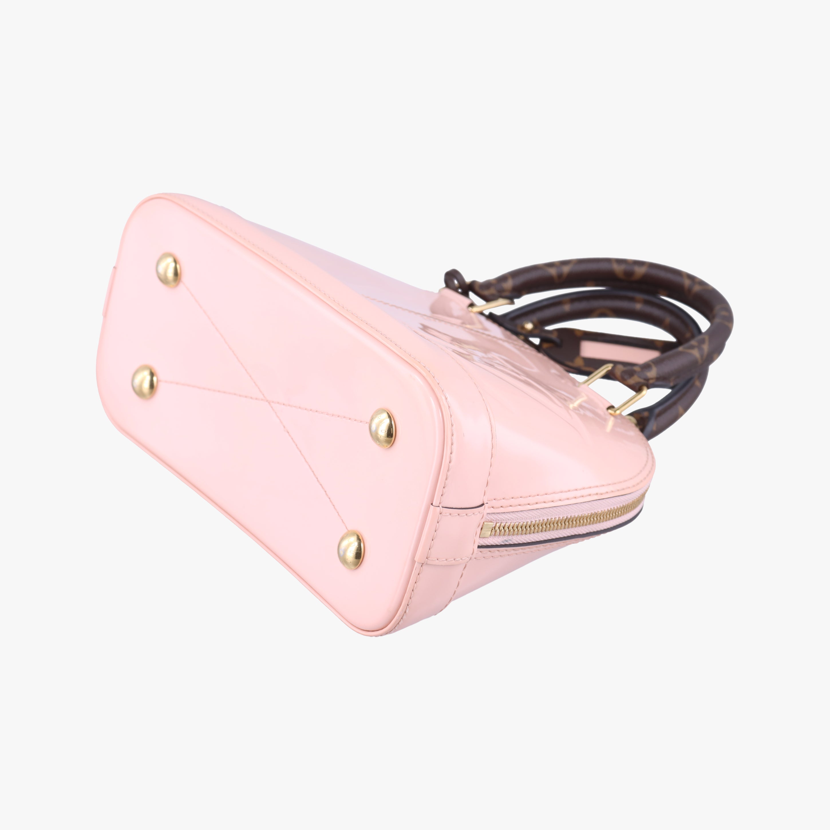 Secondhand Louis Vuitton Alma BB ROSE BALLERIN Vernis M51949 shoulderbag | stylenewstar