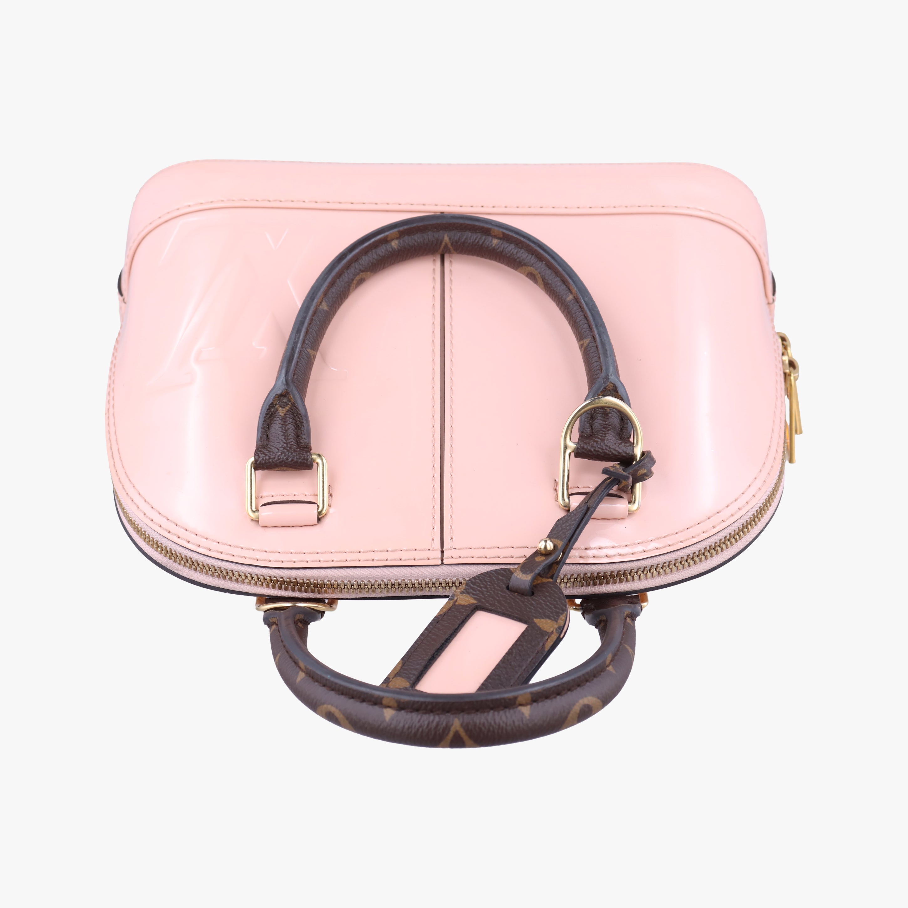 Secondhand Louis Vuitton Alma BB ROSE BALLERIN Vernis M51949 shoulderbag | stylenewstar