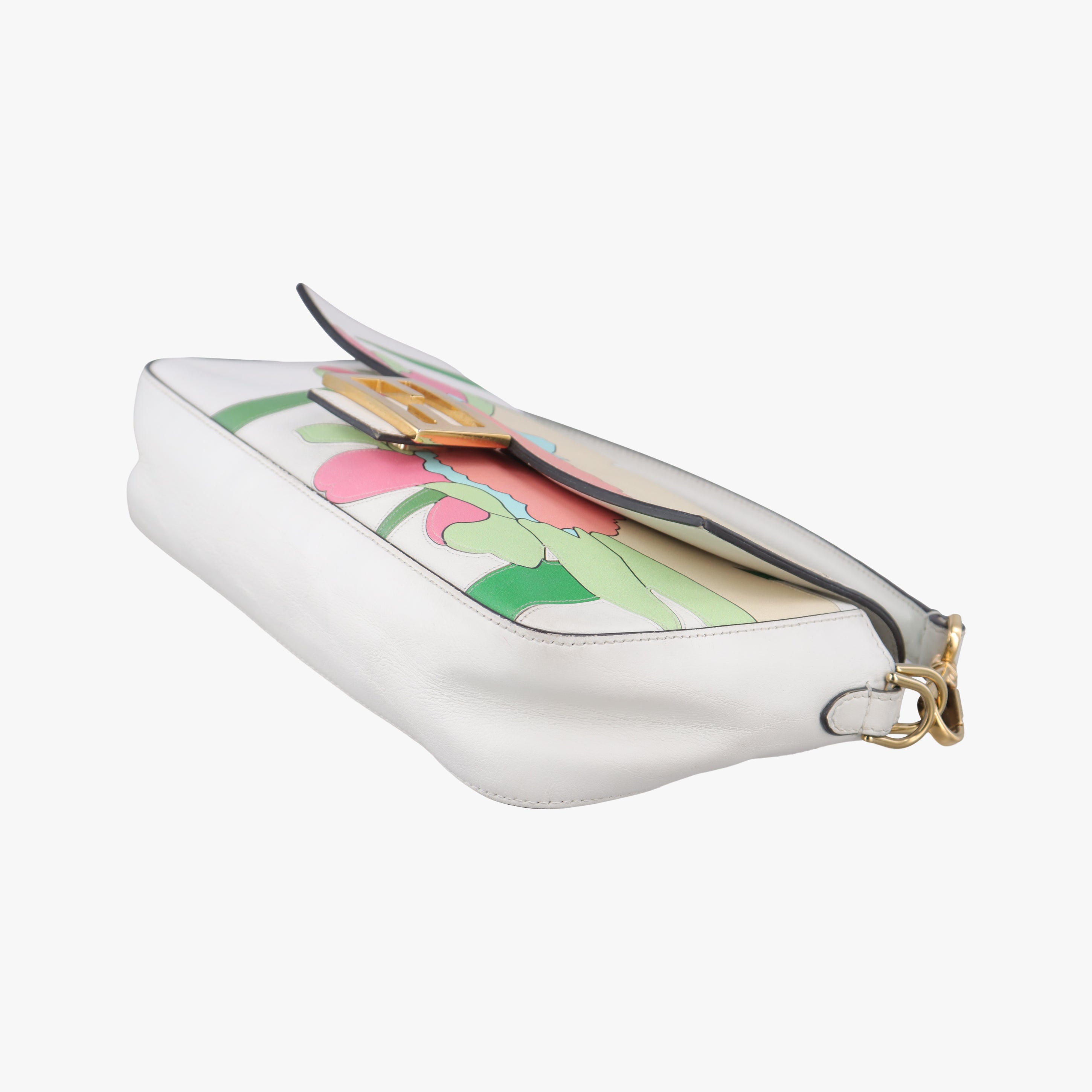 Pre-owned Fendi BAGUETTE Multicolour Leather 8BR600 shoulderbag | stylenewstar