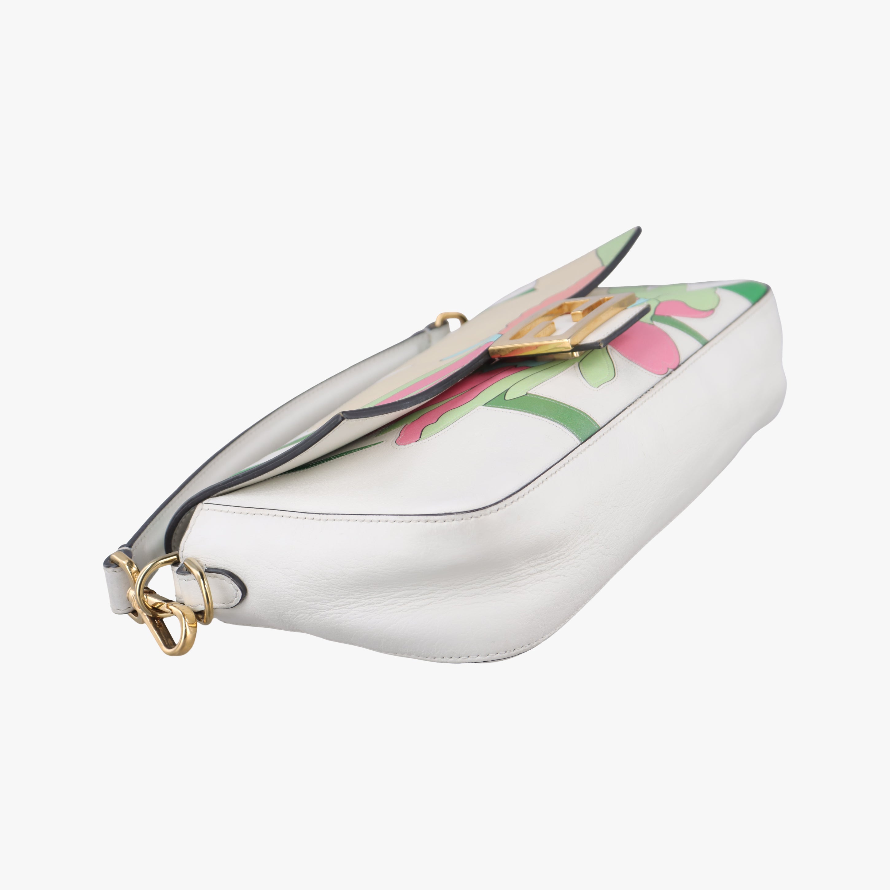 Pre-owned Fendi BAGUETTE Multicolour Leather 8BR600 shoulderbag | stylenewstar