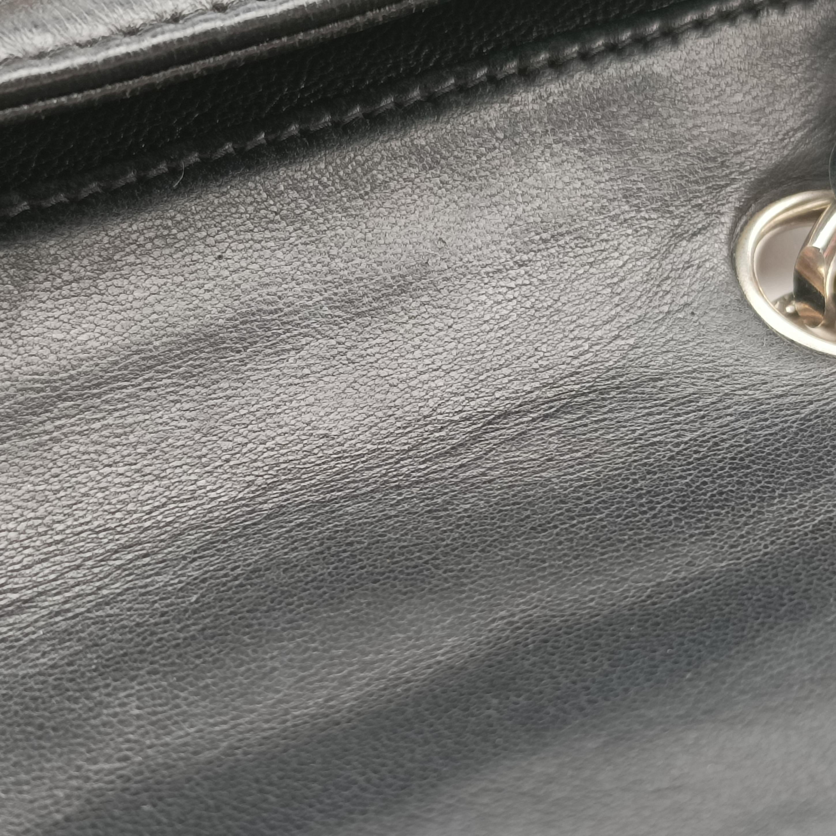 Pre-owned Chanel 2.55 Chocolate Bar Chain Black lambskin A16367 shoulderbag | stylenewstar