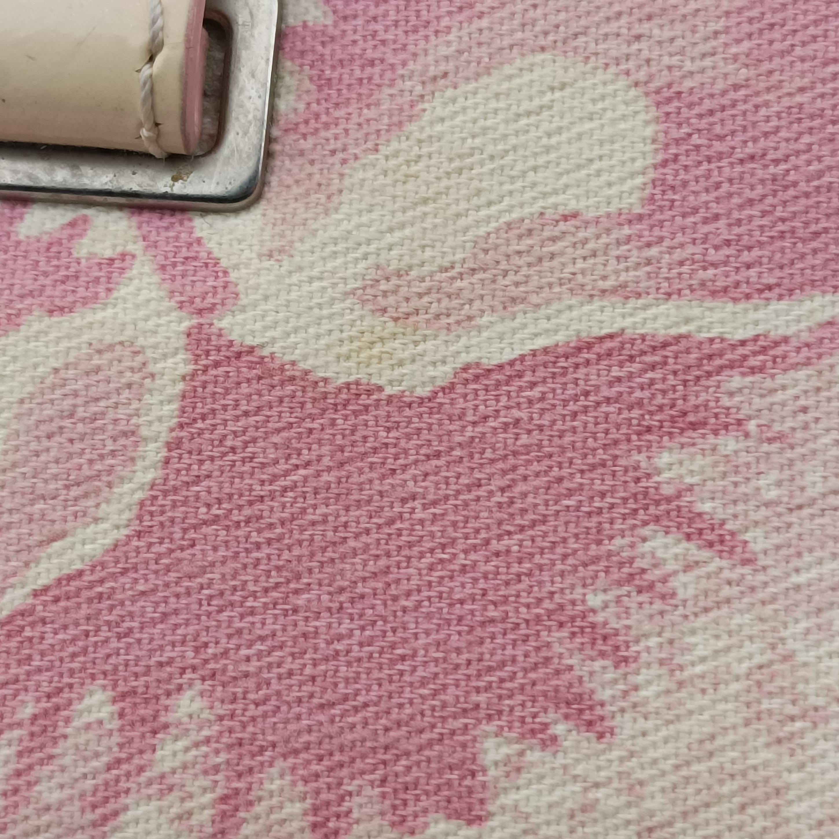 Pre-owned Christian Dior Cherry Blossom Flower Baguette White×Multicolour canvas  handbag | stylenewstar