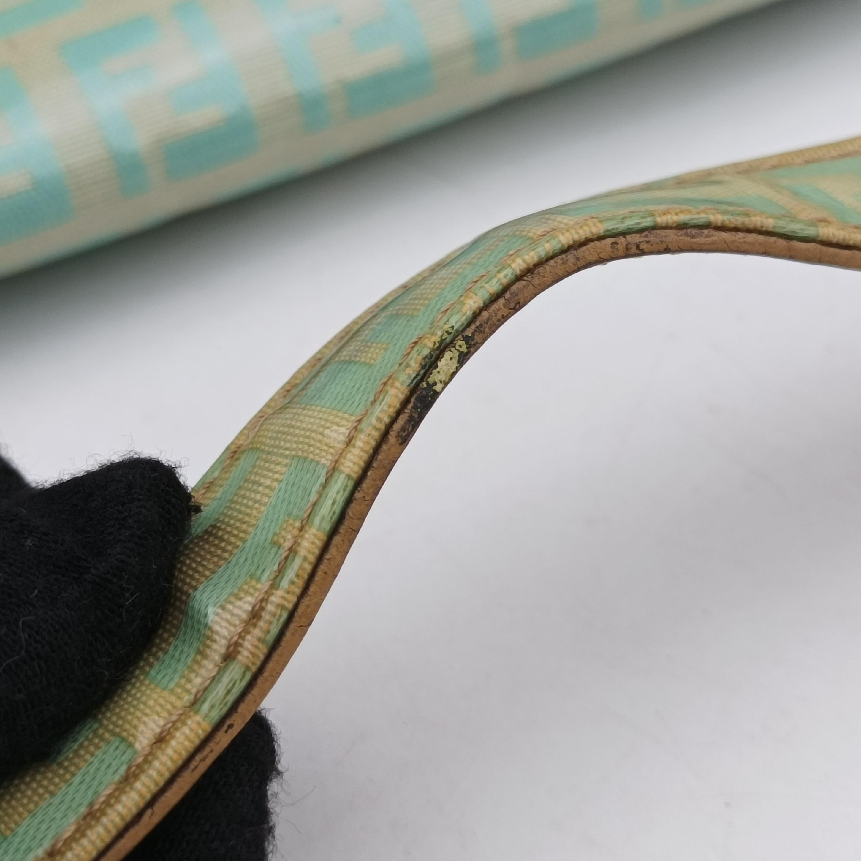 Secondhand Fendi Mamma Baguette Green Patent  handbag | stylenewstar