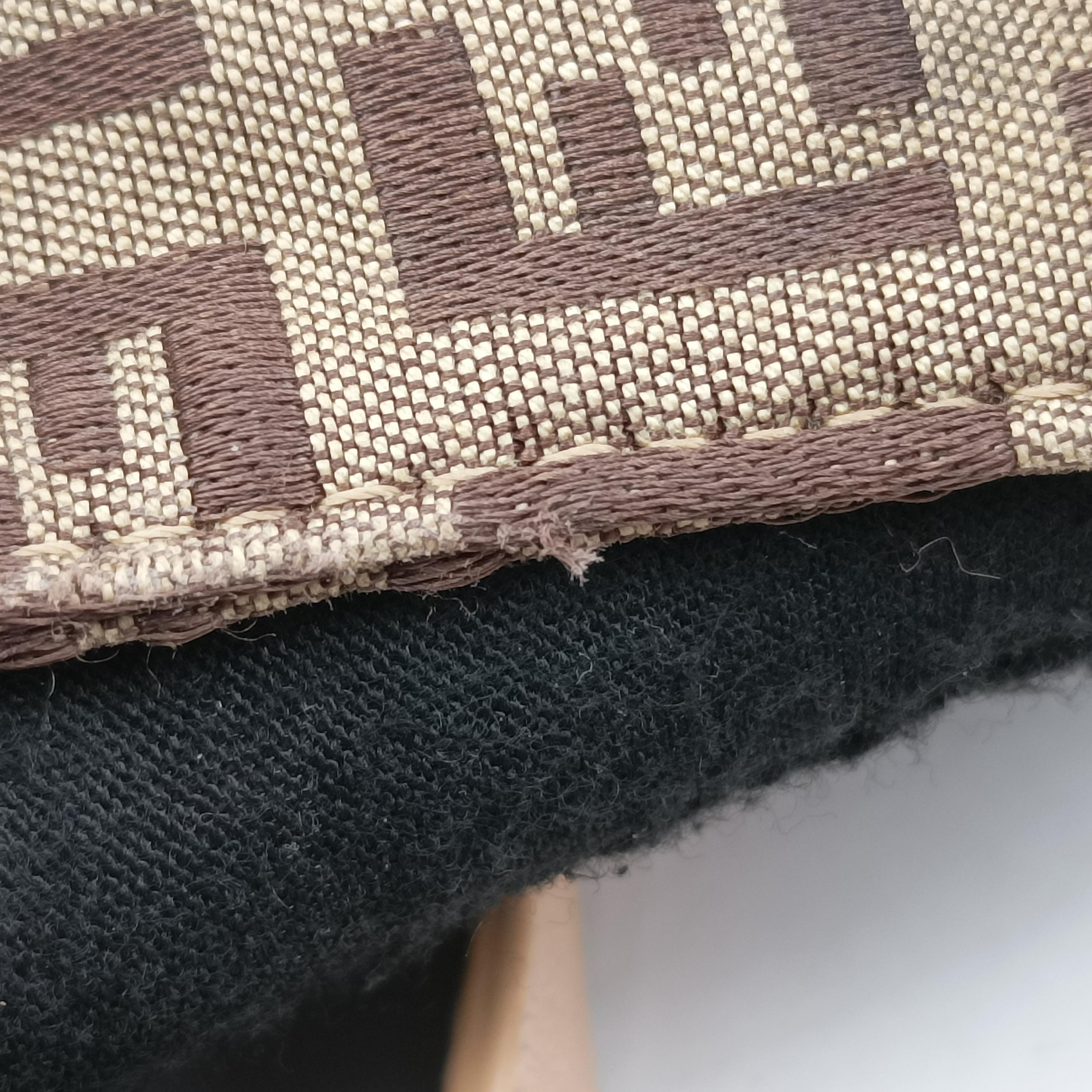 Pre-owned Fendi Mamma Bucket Zucchino Brown canvas 8BR001 shoulderbag | stylenewstar