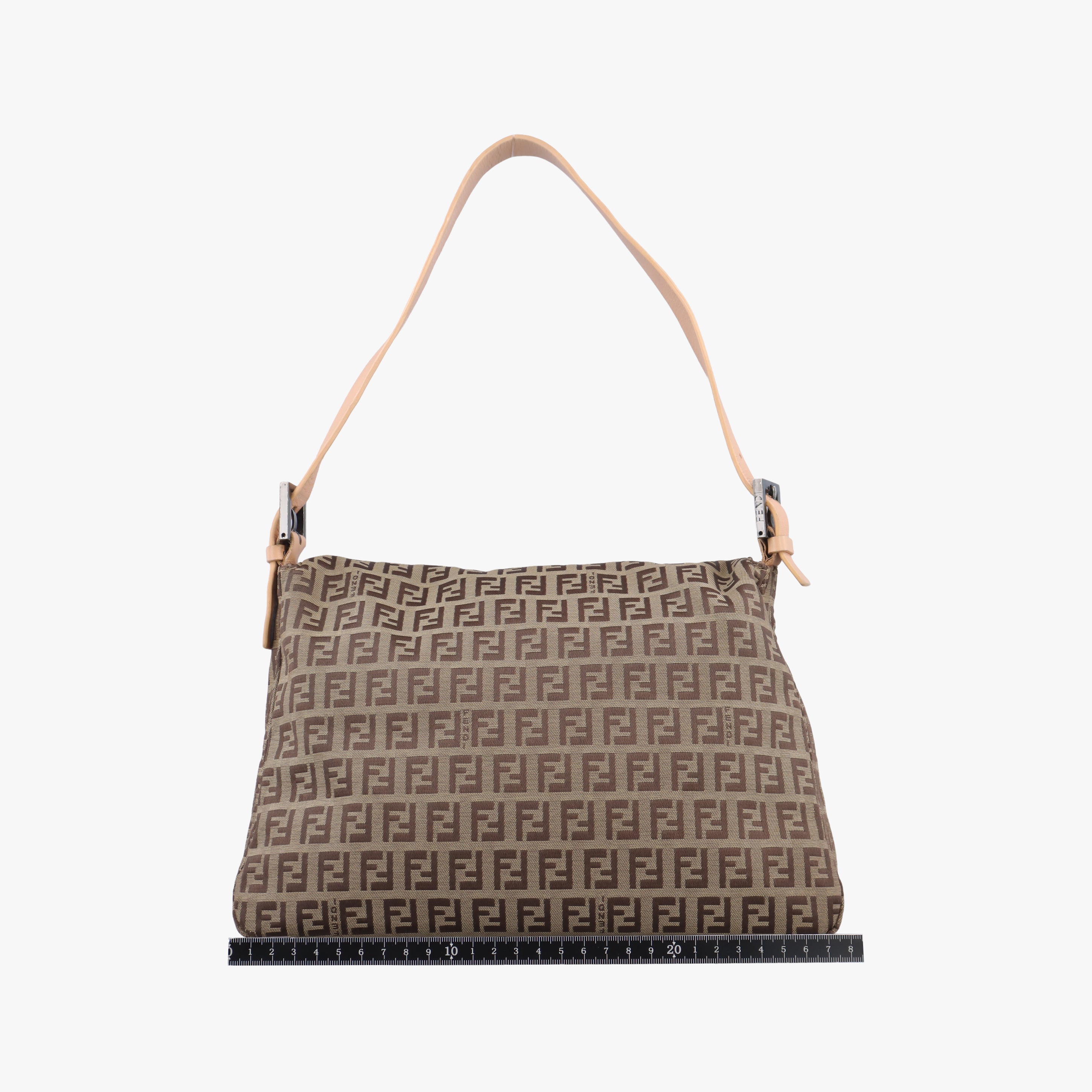 Pre-owned Fendi Mamma Bucket Zucchino Brown canvas 8BR001 shoulderbag | stylenewstar