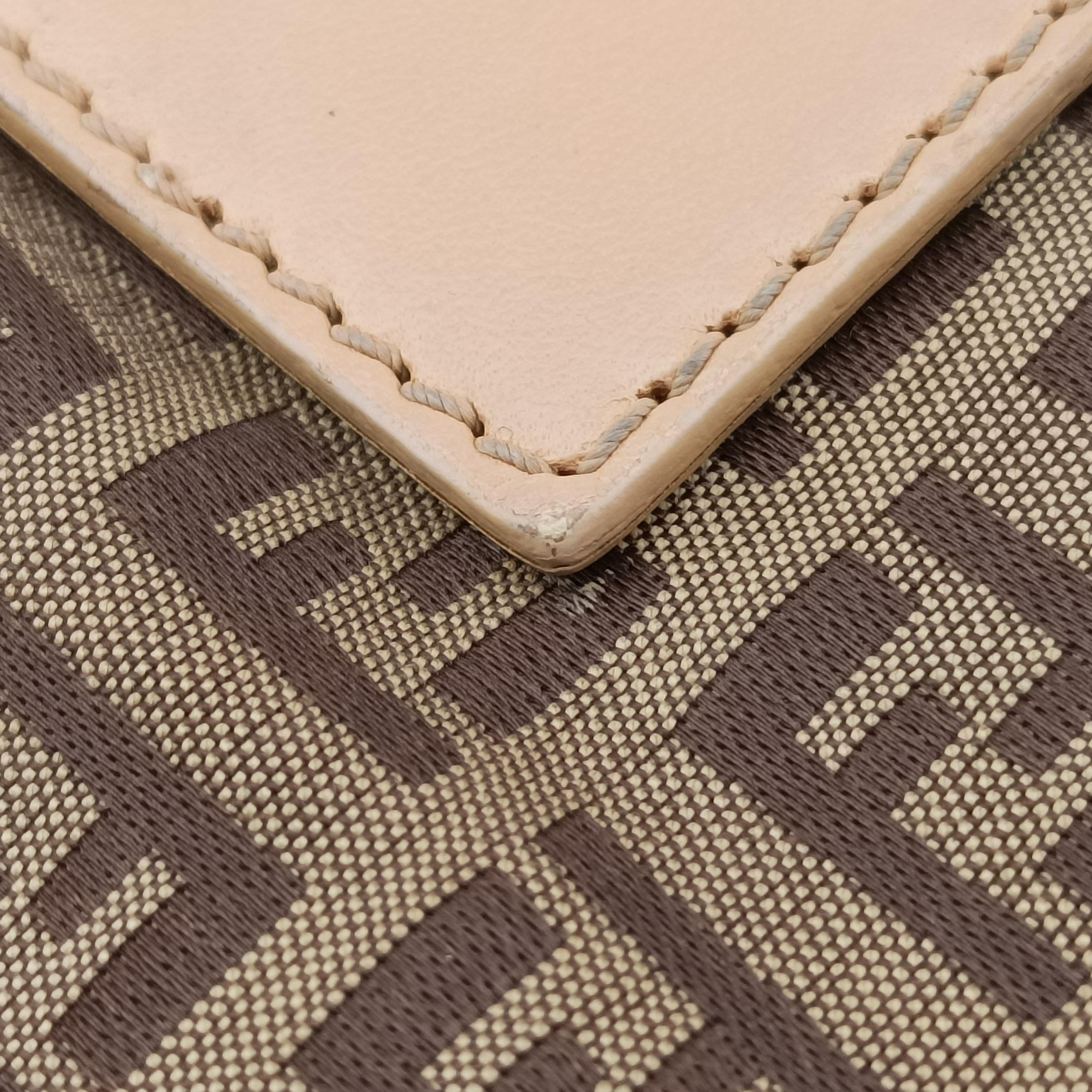 Pre-owned Fendi Mamma Bucket Zucchino Brown canvas 8BR001 shoulderbag | stylenewstar
