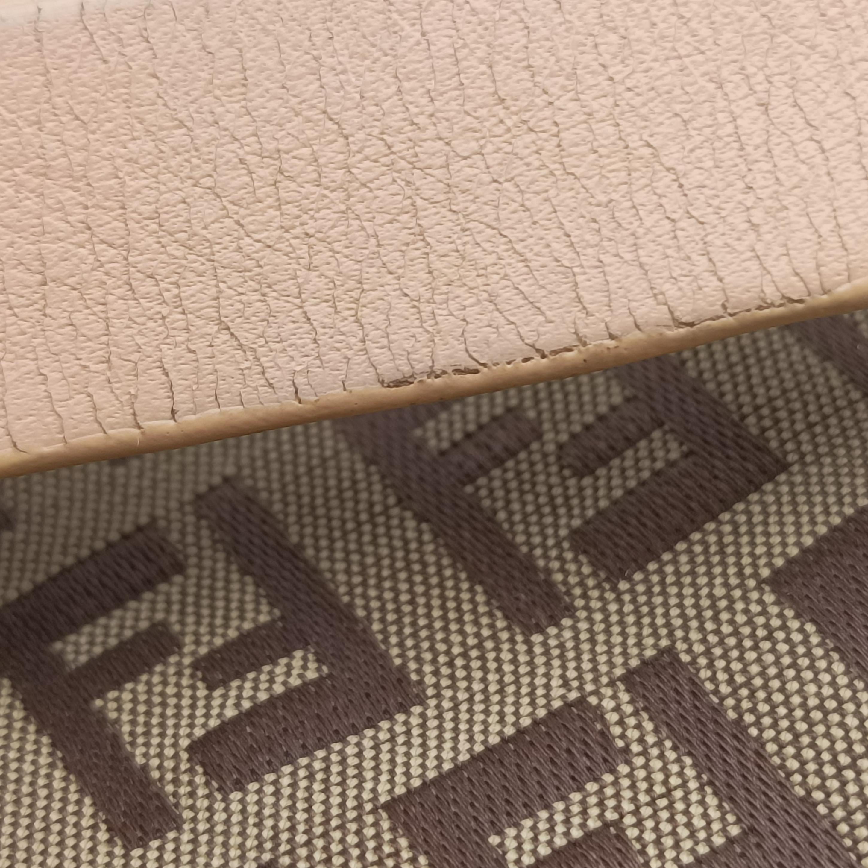 Pre-owned Fendi Mamma Bucket Zucchino Brown canvas 8BR001 shoulderbag | stylenewstar