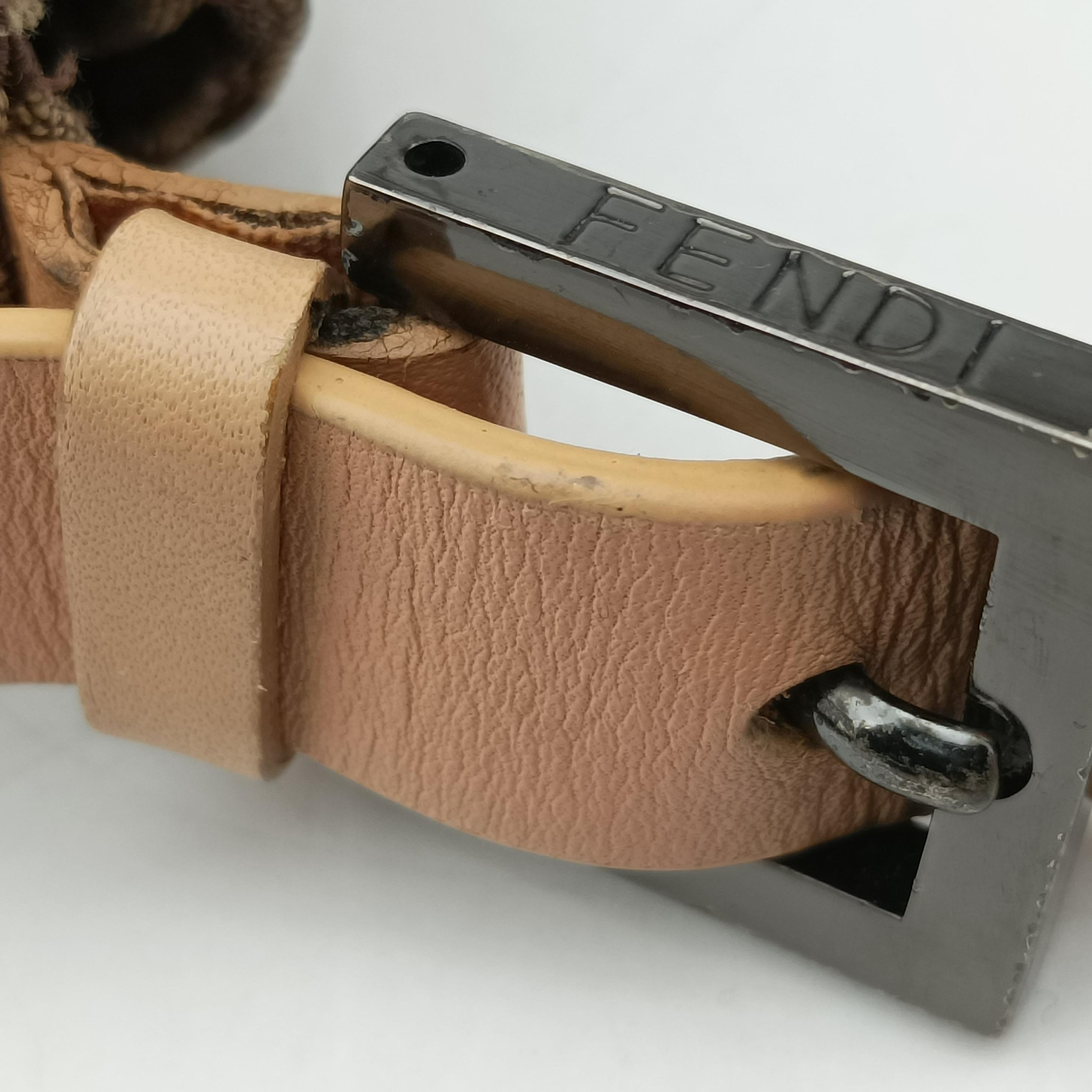 Pre-owned Fendi Mamma Bucket Zucchino Brown canvas 8BR001 shoulderbag | stylenewstar