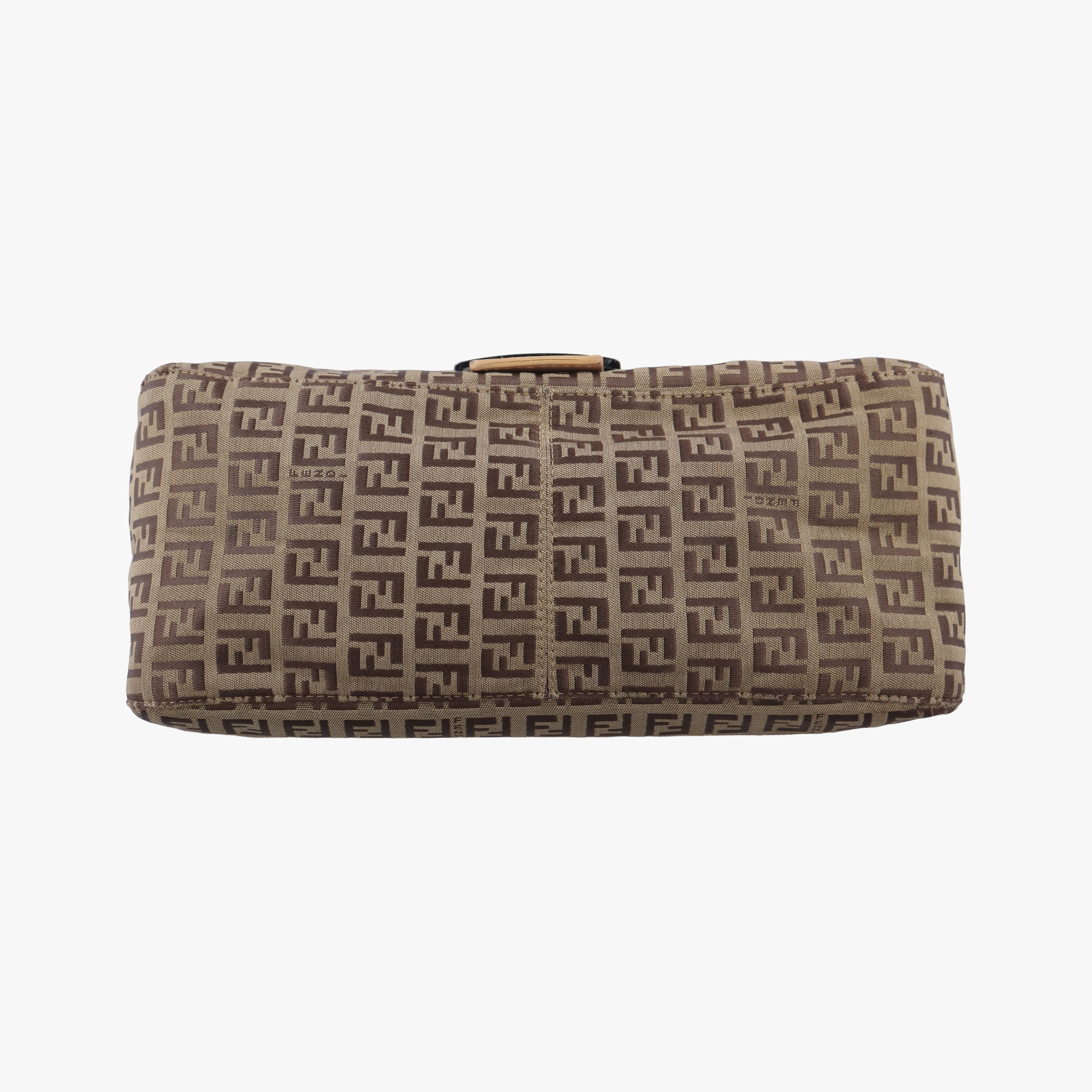 Pre-owned Fendi Mamma Bucket Zucchino Brown canvas 8BR001 shoulderbag | stylenewstar