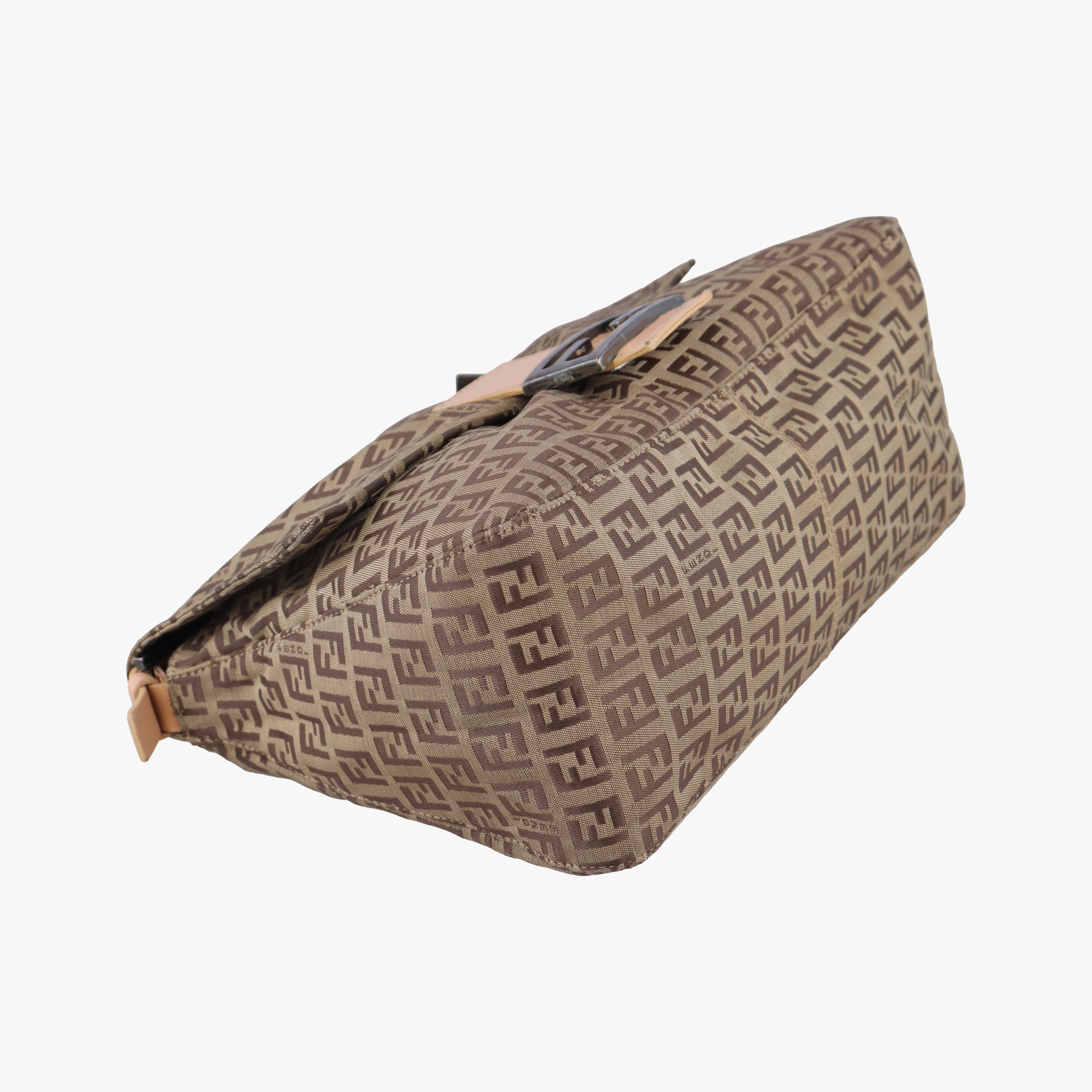 Pre-owned Fendi Mamma Bucket Zucchino Brown canvas 8BR001 shoulderbag | stylenewstar