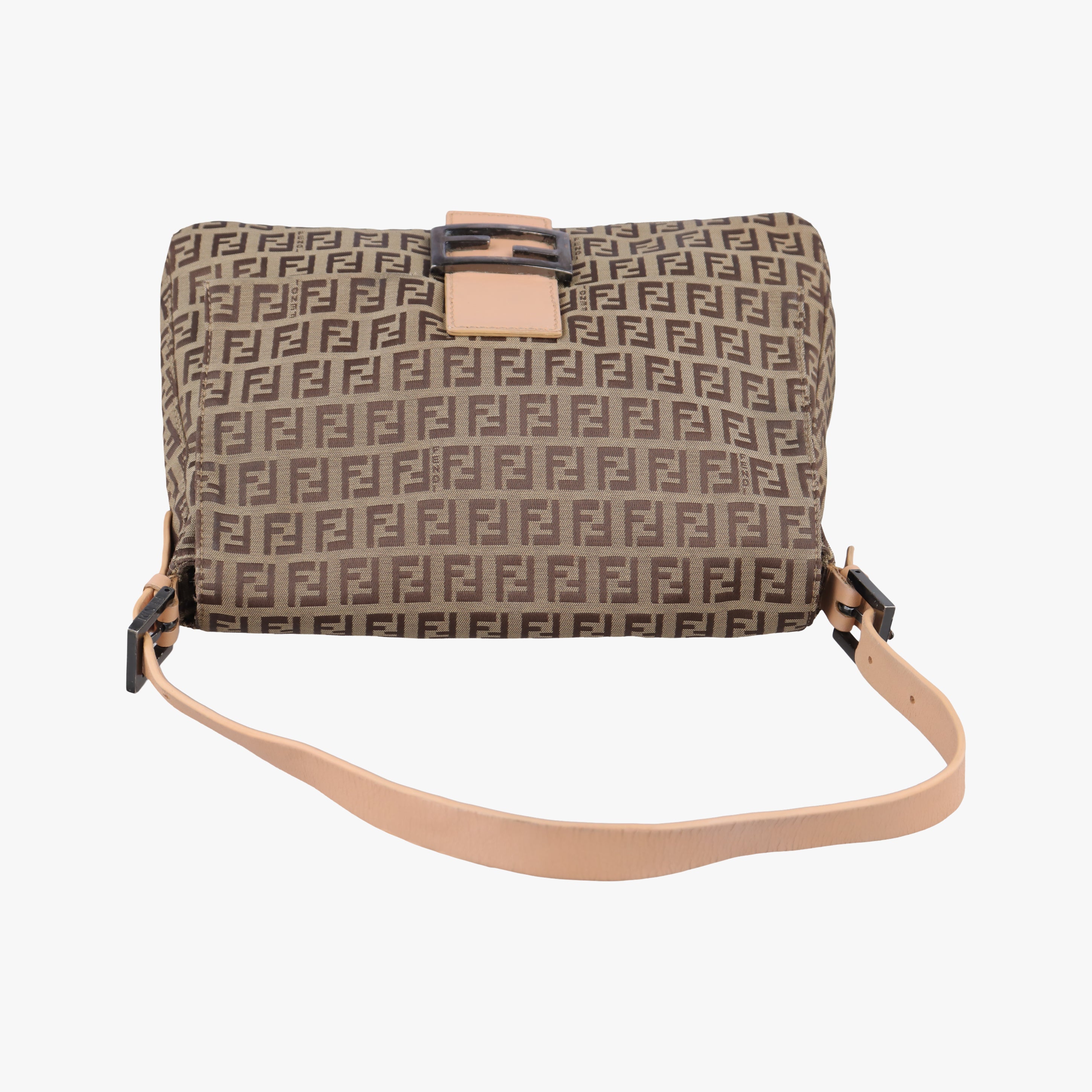 Pre-owned Fendi Mamma Bucket Zucchino Brown canvas 8BR001 shoulderbag | stylenewstar