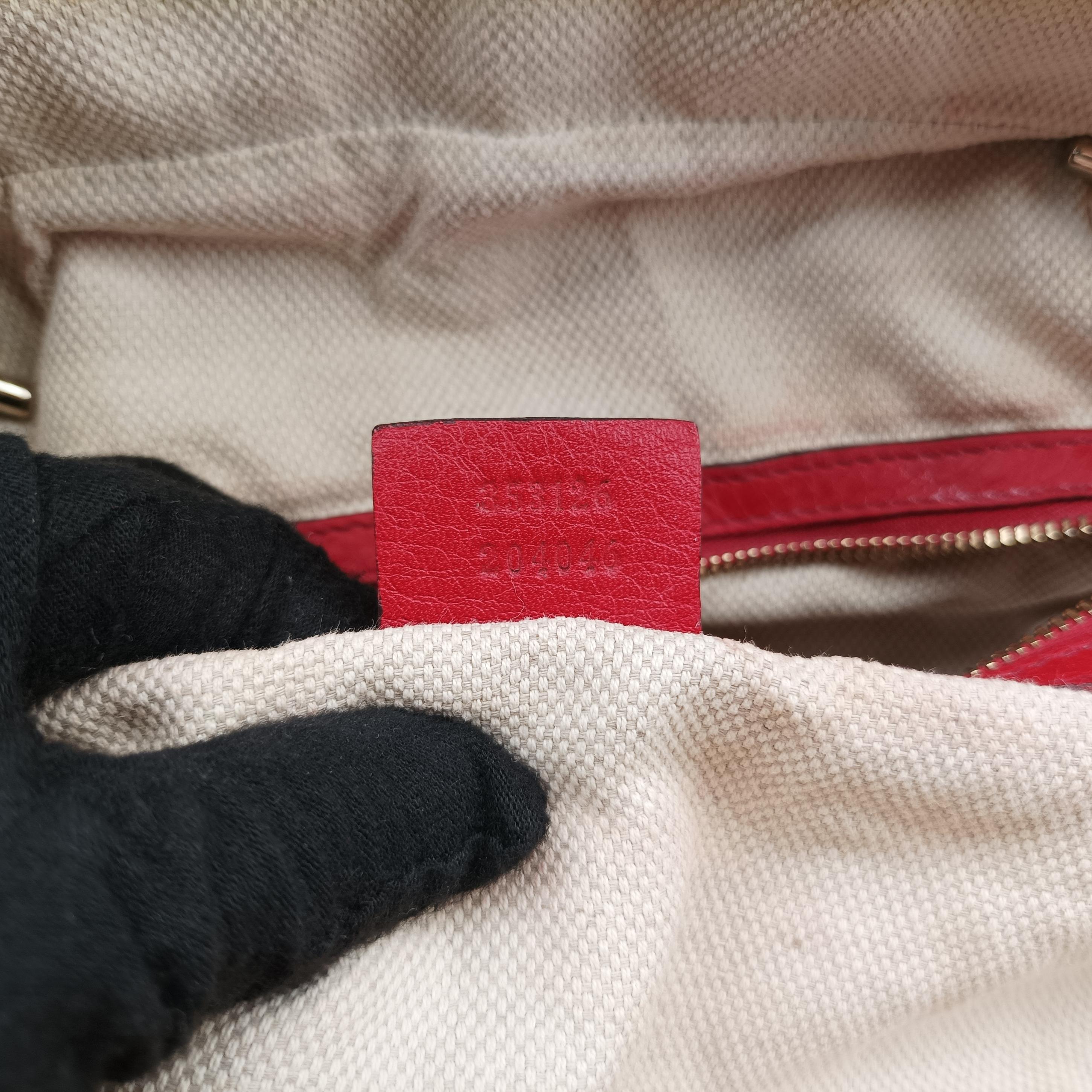 Pre-owned Gucci Soho Red Leather 353126 shoulderbag | stylenewstar