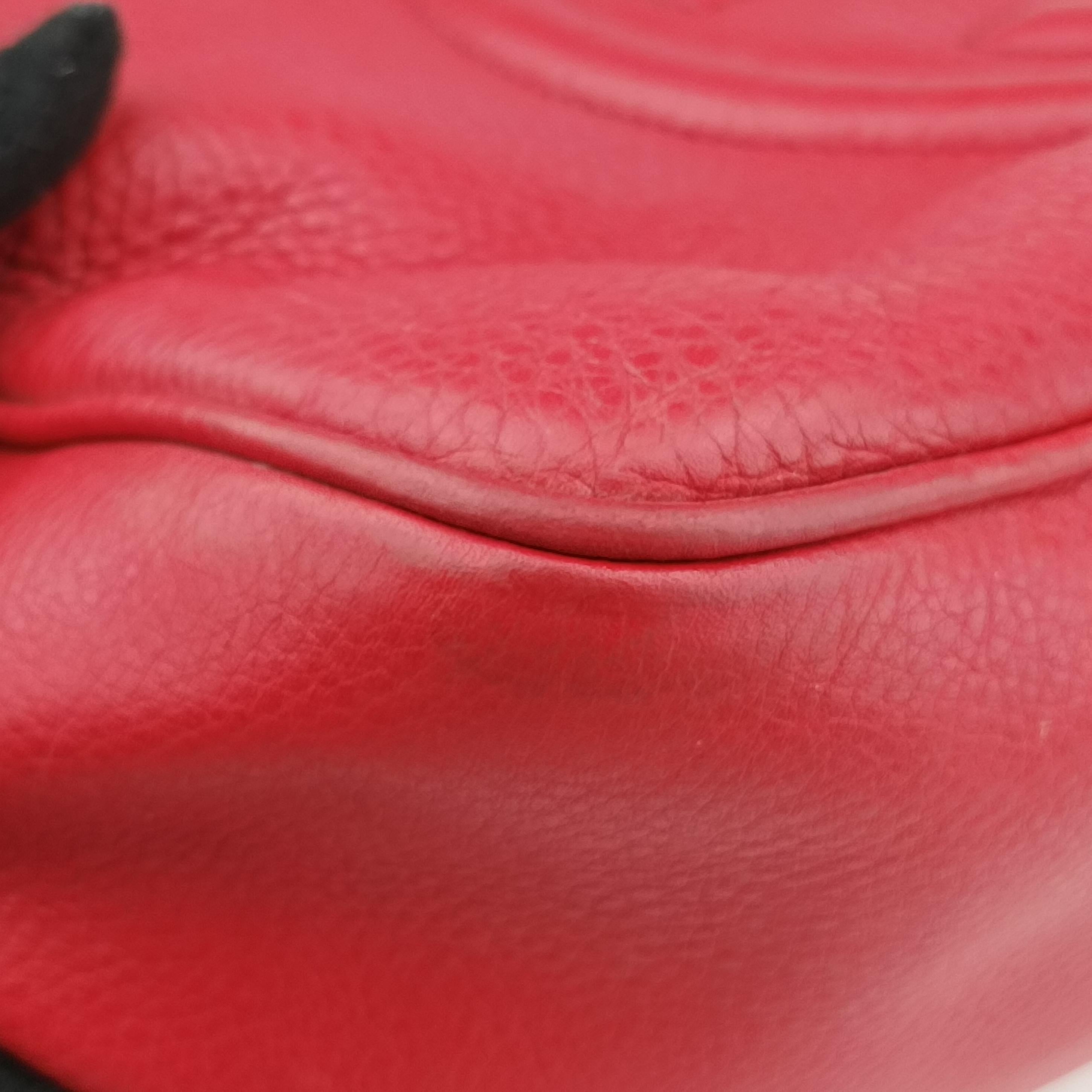 Pre-owned Gucci Soho Red Leather 353126 shoulderbag | stylenewstar