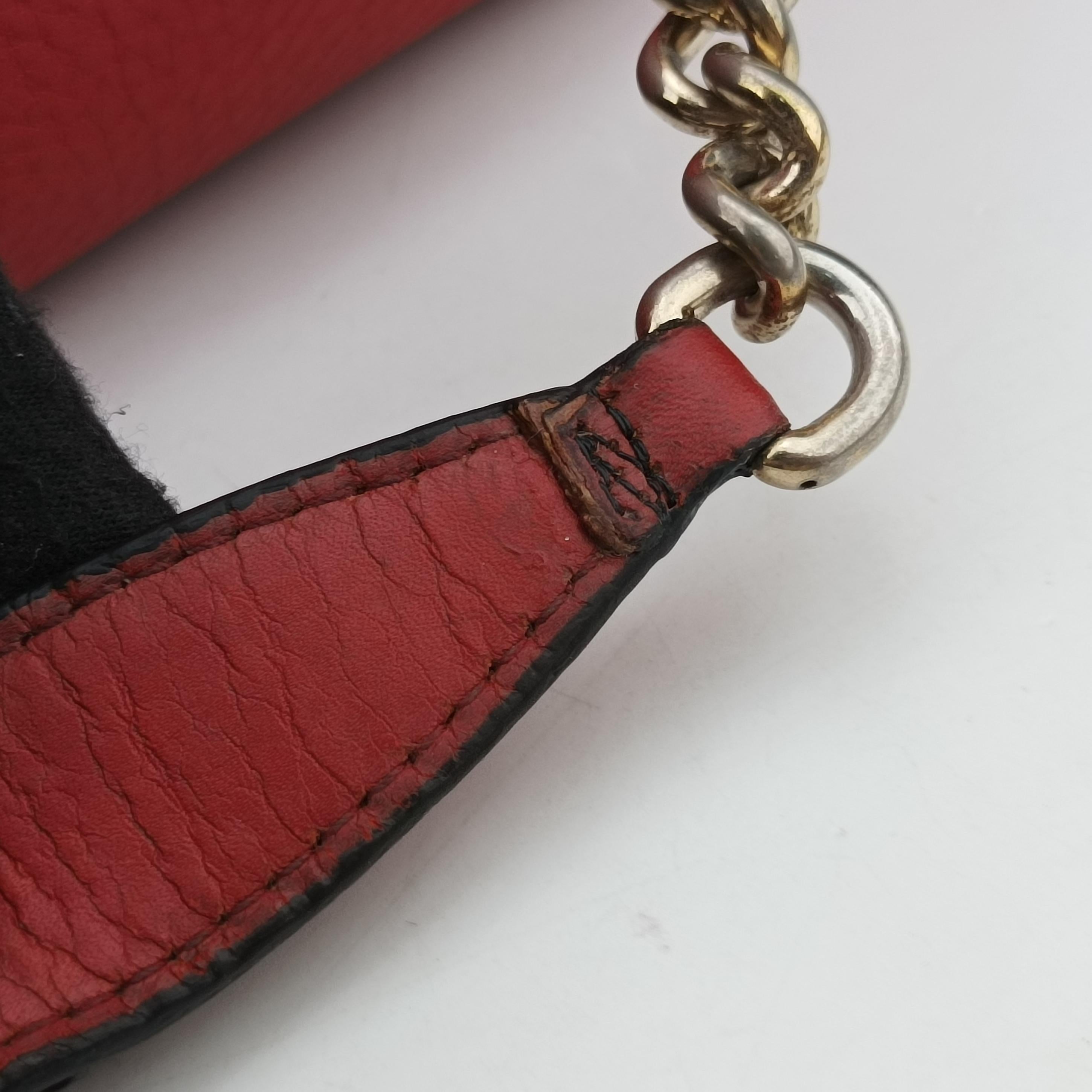 Pre-owned Gucci Soho Red Leather 353126 shoulderbag | stylenewstar