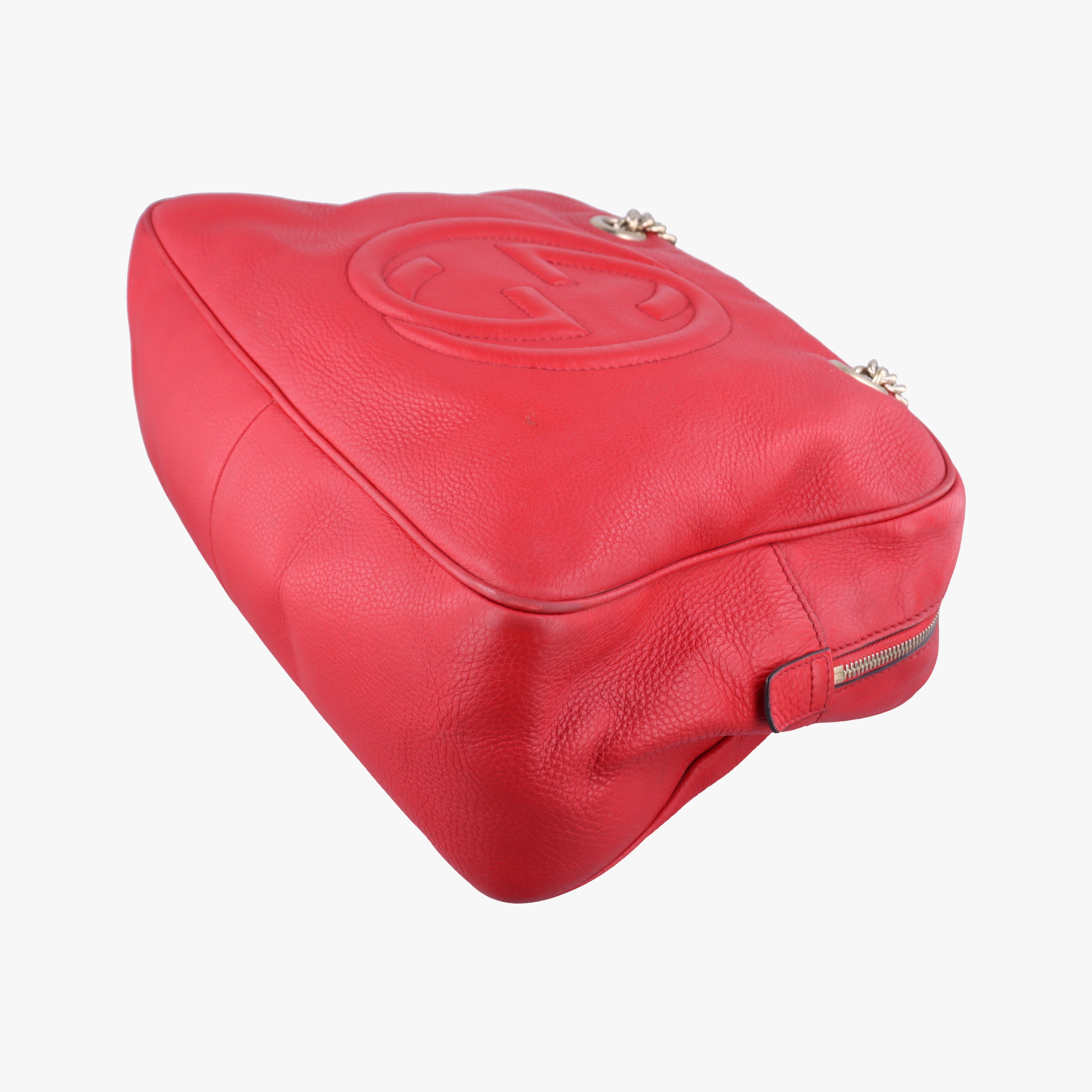 Pre-owned Gucci Soho Red Leather 353126 shoulderbag | stylenewstar