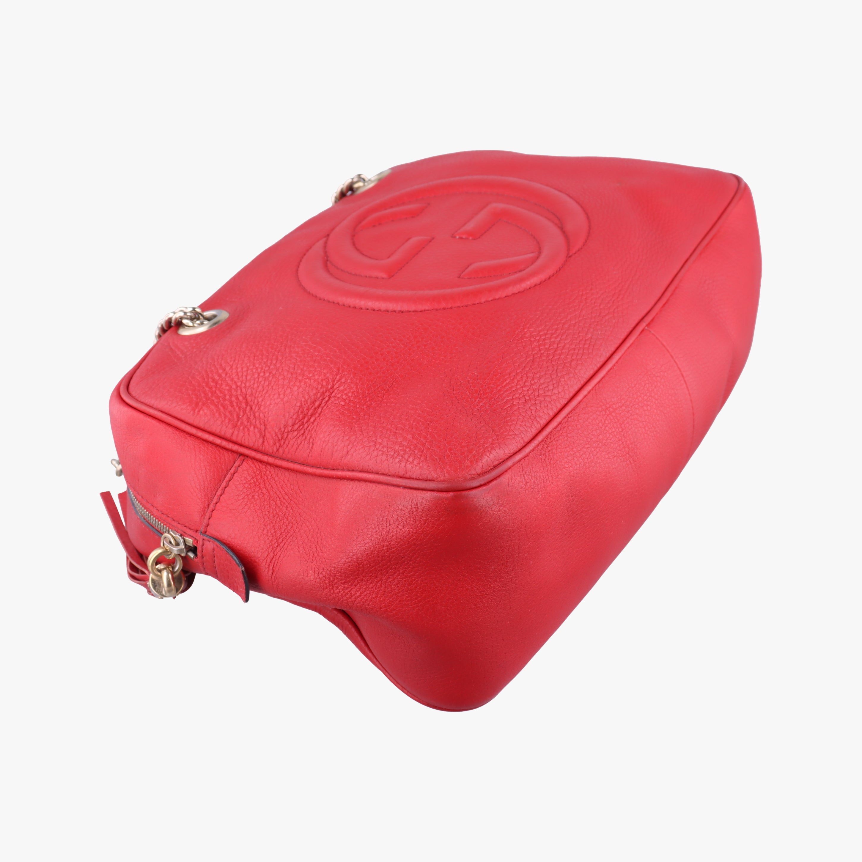 Pre-owned Gucci Soho Red Leather 353126 shoulderbag | stylenewstar