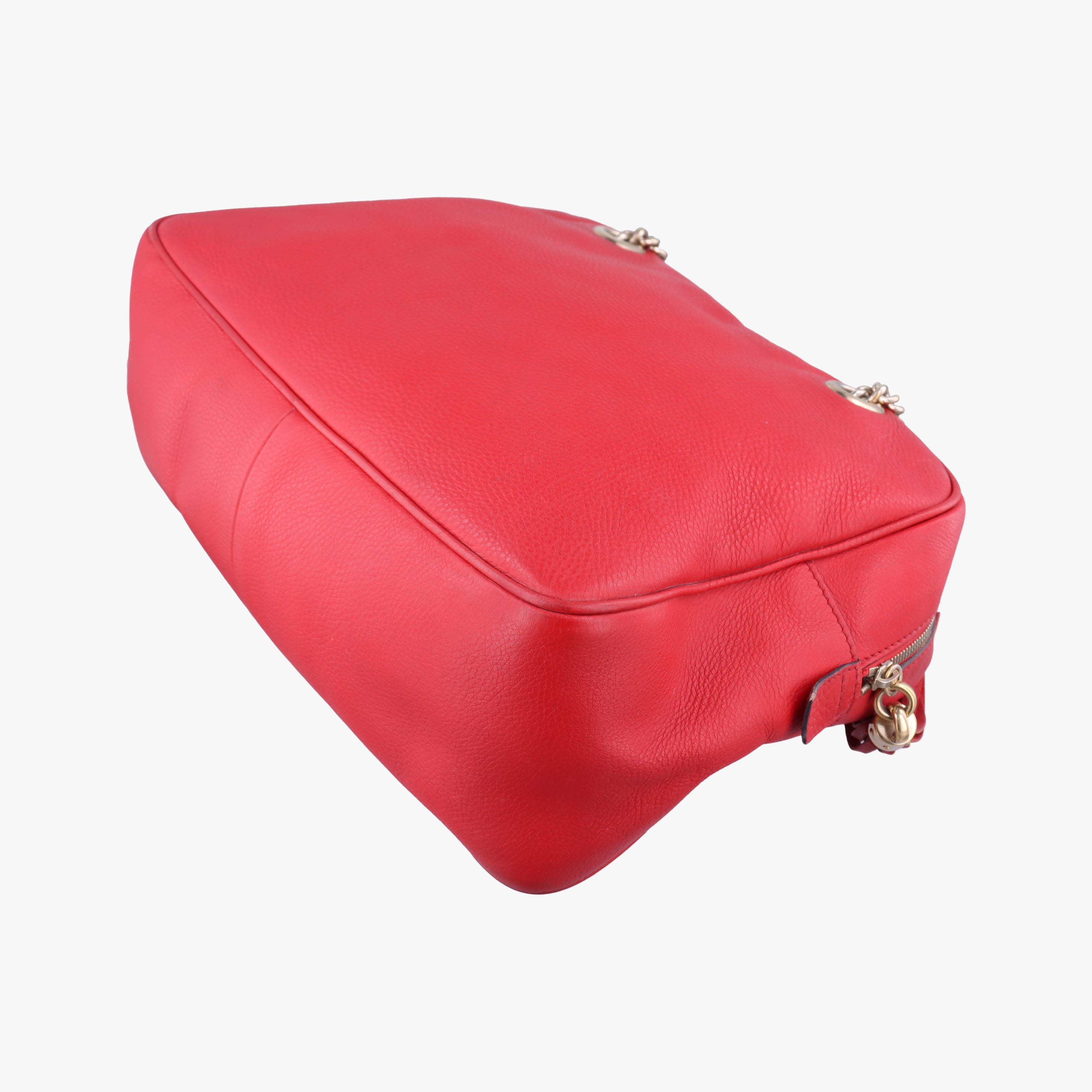 Pre-owned Gucci Soho Red Leather 353126 shoulderbag | stylenewstar