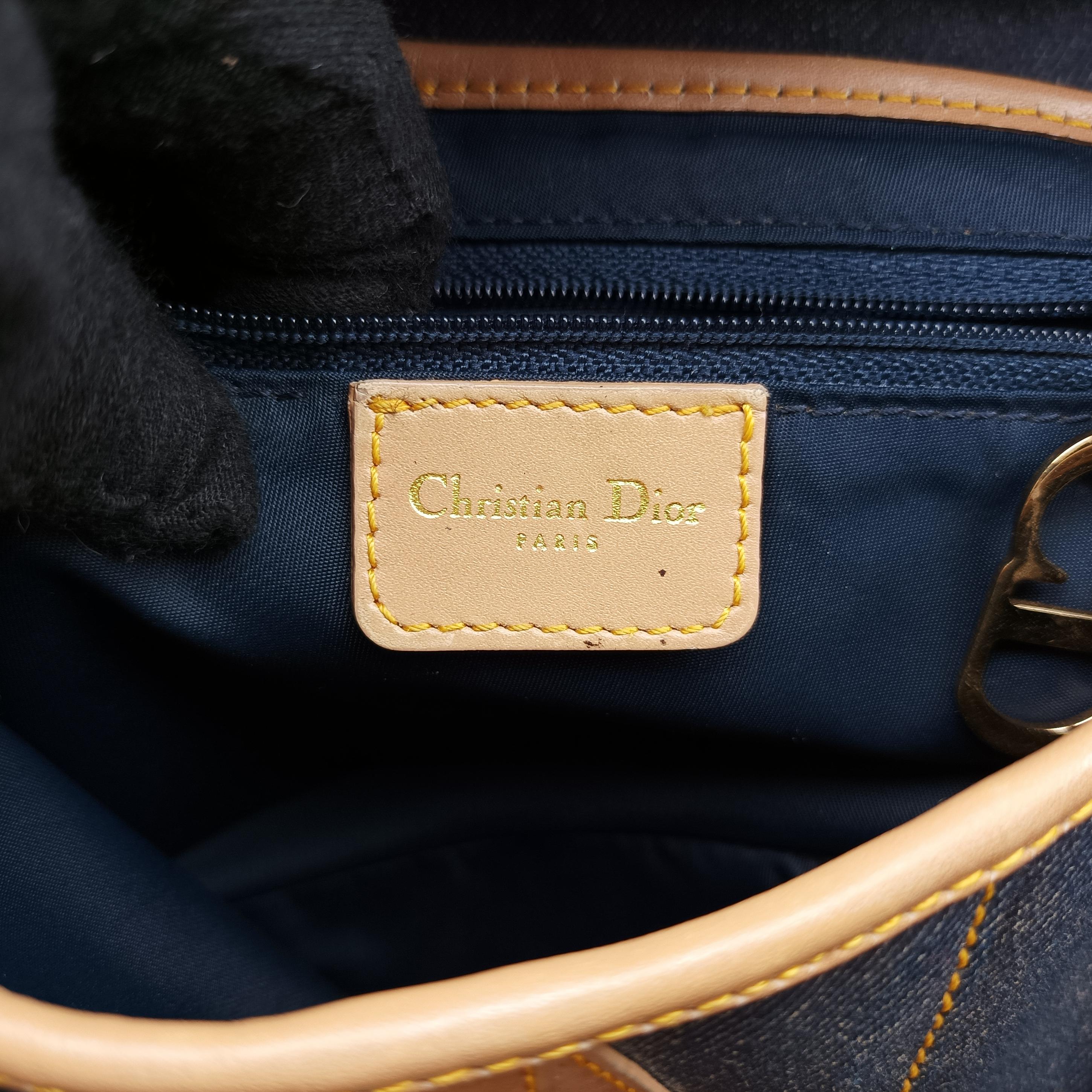 Pre-owned Christian Dior Saddlebags Blue Denim  handbag | stylenewstar