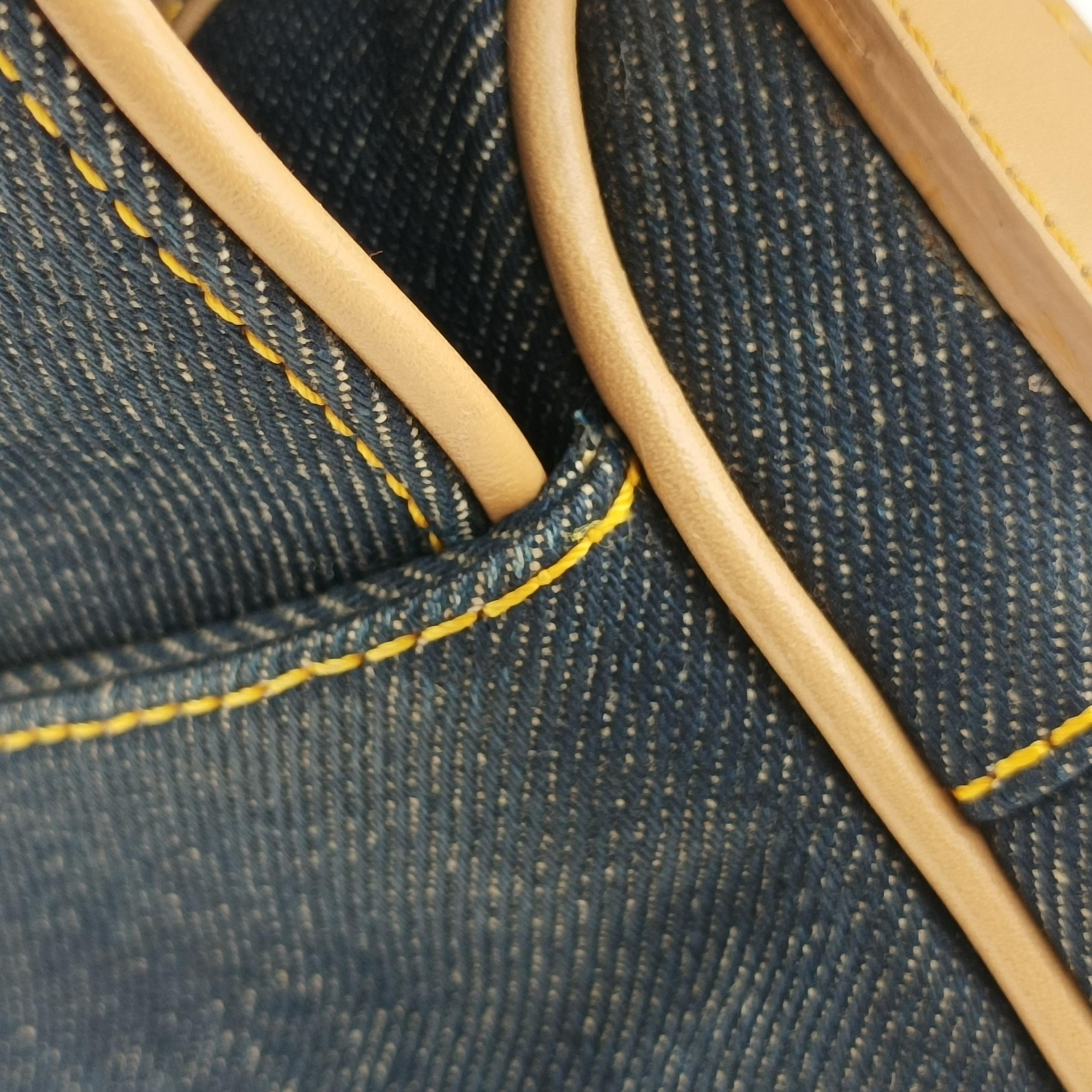 Pre-owned Christian Dior Saddlebags Blue Denim  handbag | stylenewstar