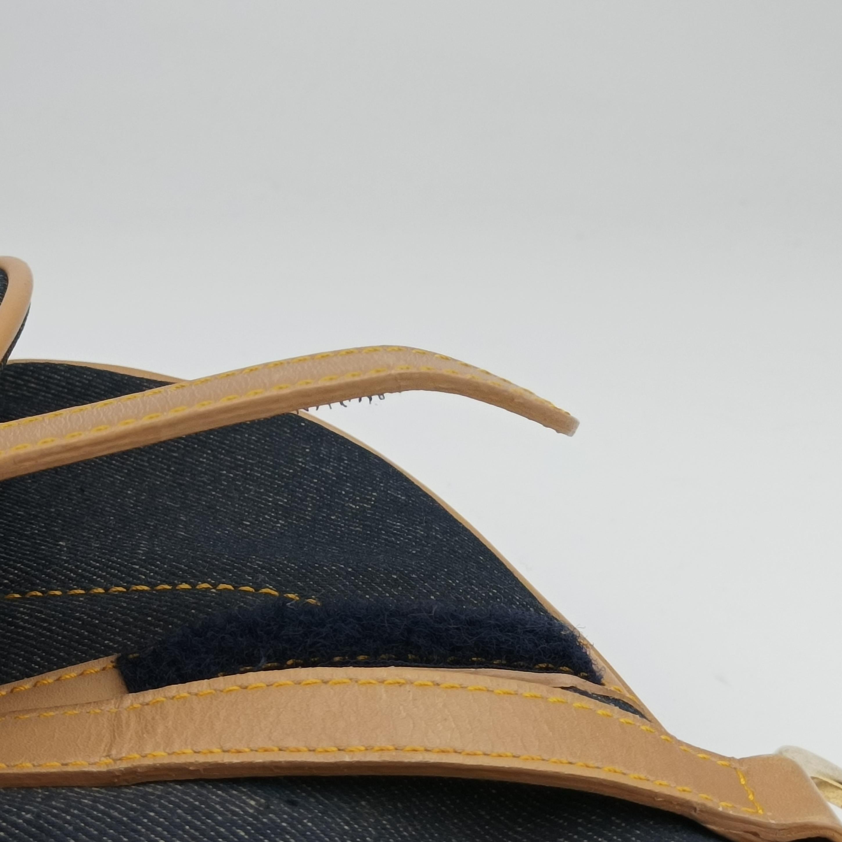 Pre-owned Christian Dior Saddlebags Blue Denim  handbag | stylenewstar