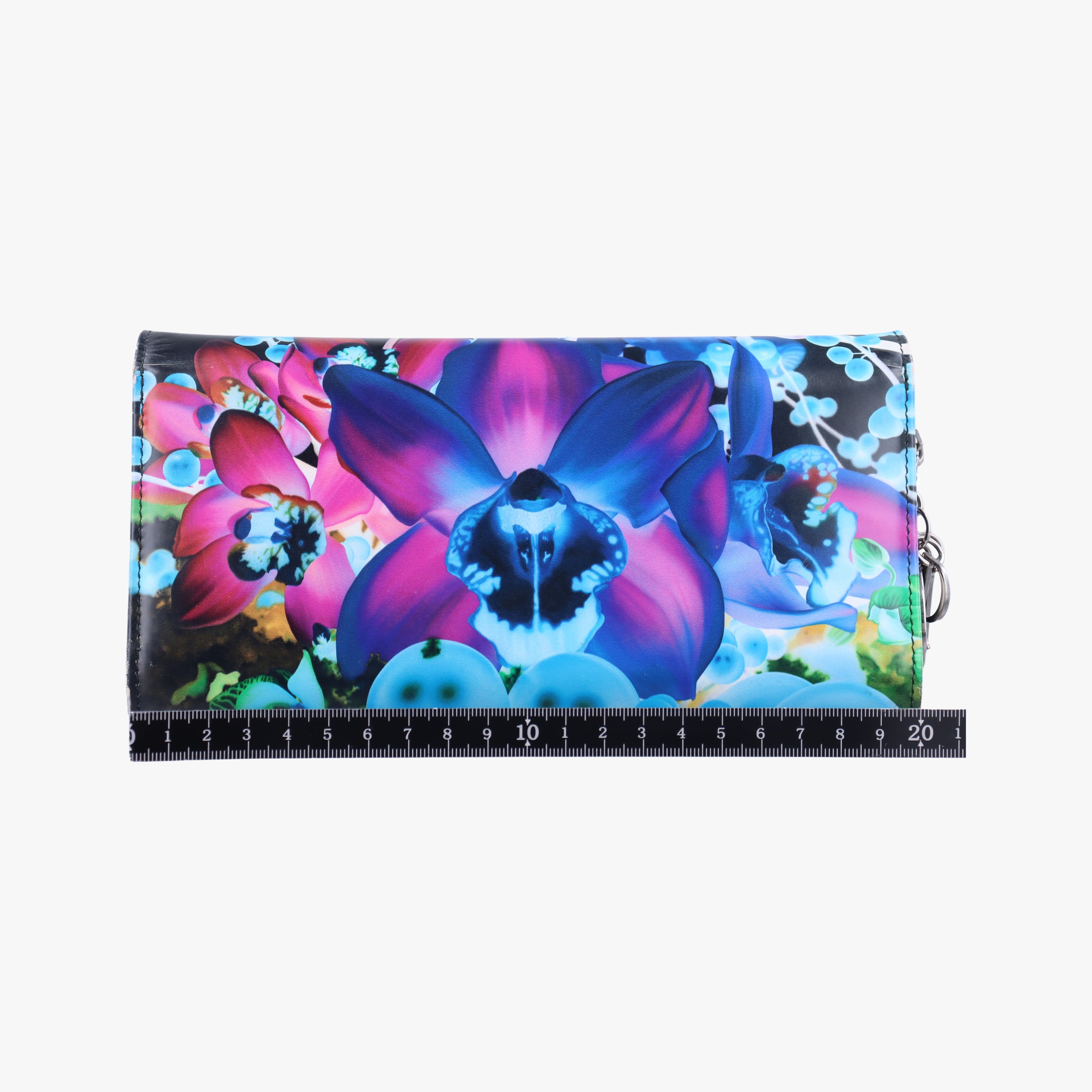Pre-owned Christian Dior Lady Dior Wallet on Chain Marc Quinn Multicolour patent  shoulderbag | stylenewstar
