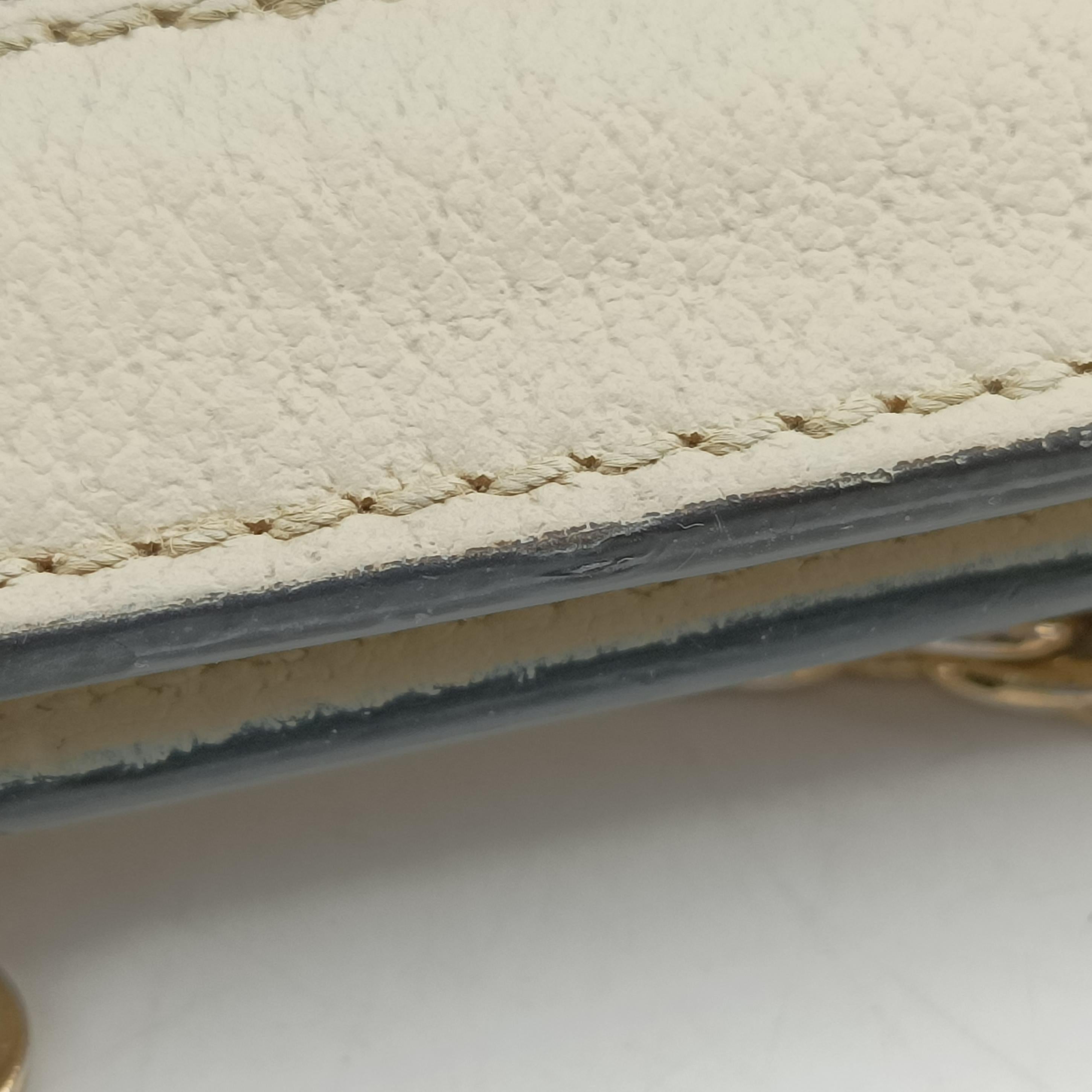 Pre-owned Gucci Ophidia White Leather 503877 shoulderbag | stylenewstar