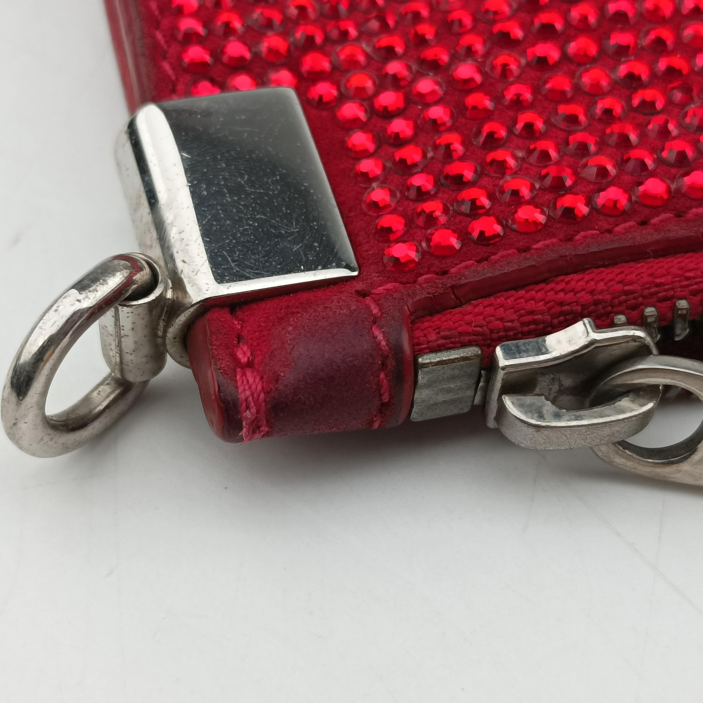 Pre-owned VERSACE medusa Burgundy leather  clutchbag | stylenewstar